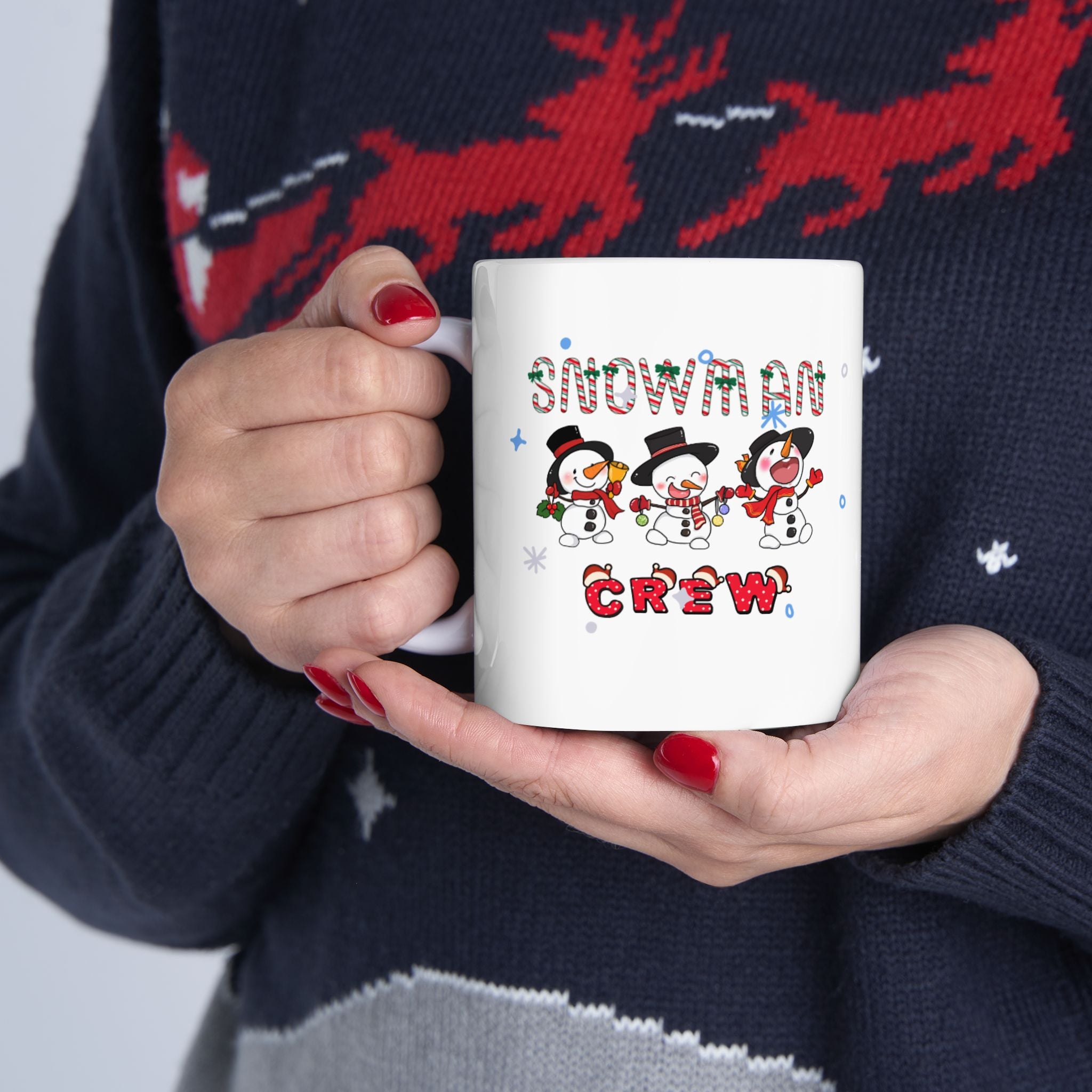 Snowman Crew Ceramic Mug, (11oz, 15oz)