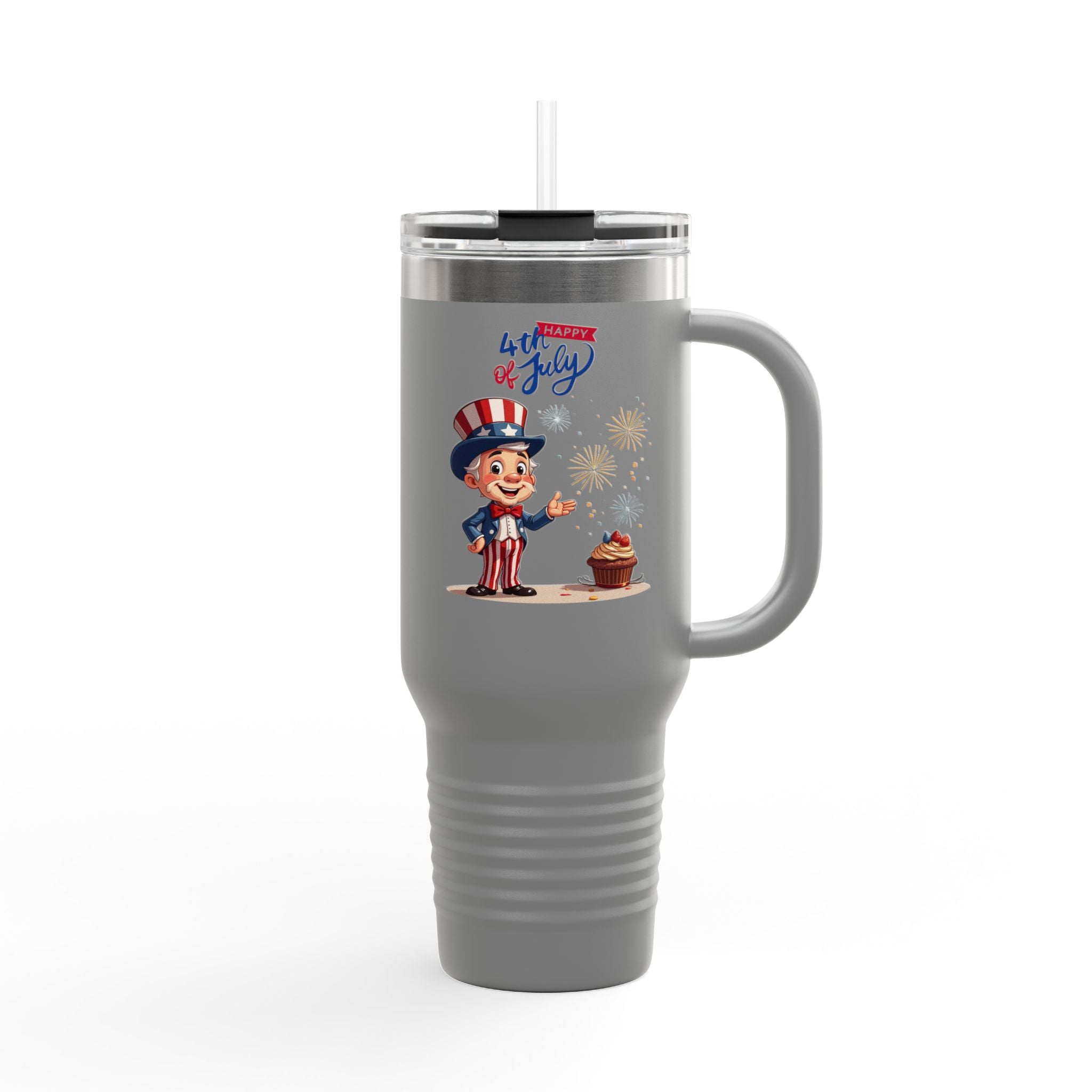 Uncle Sam Happy 4th of July Insulated Travel Mug, 40oz