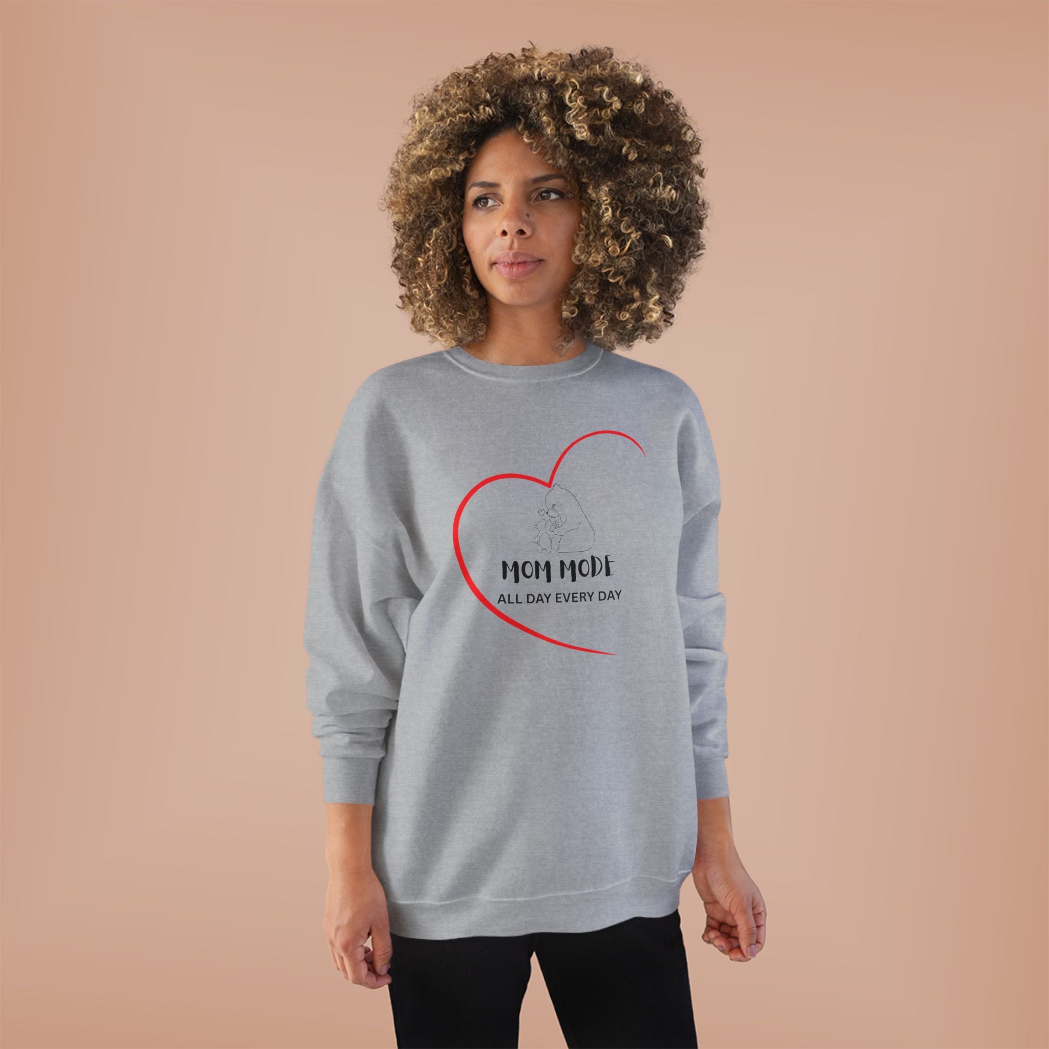 Mom Mode Eco-Friendly Crewneck Sweatshirt