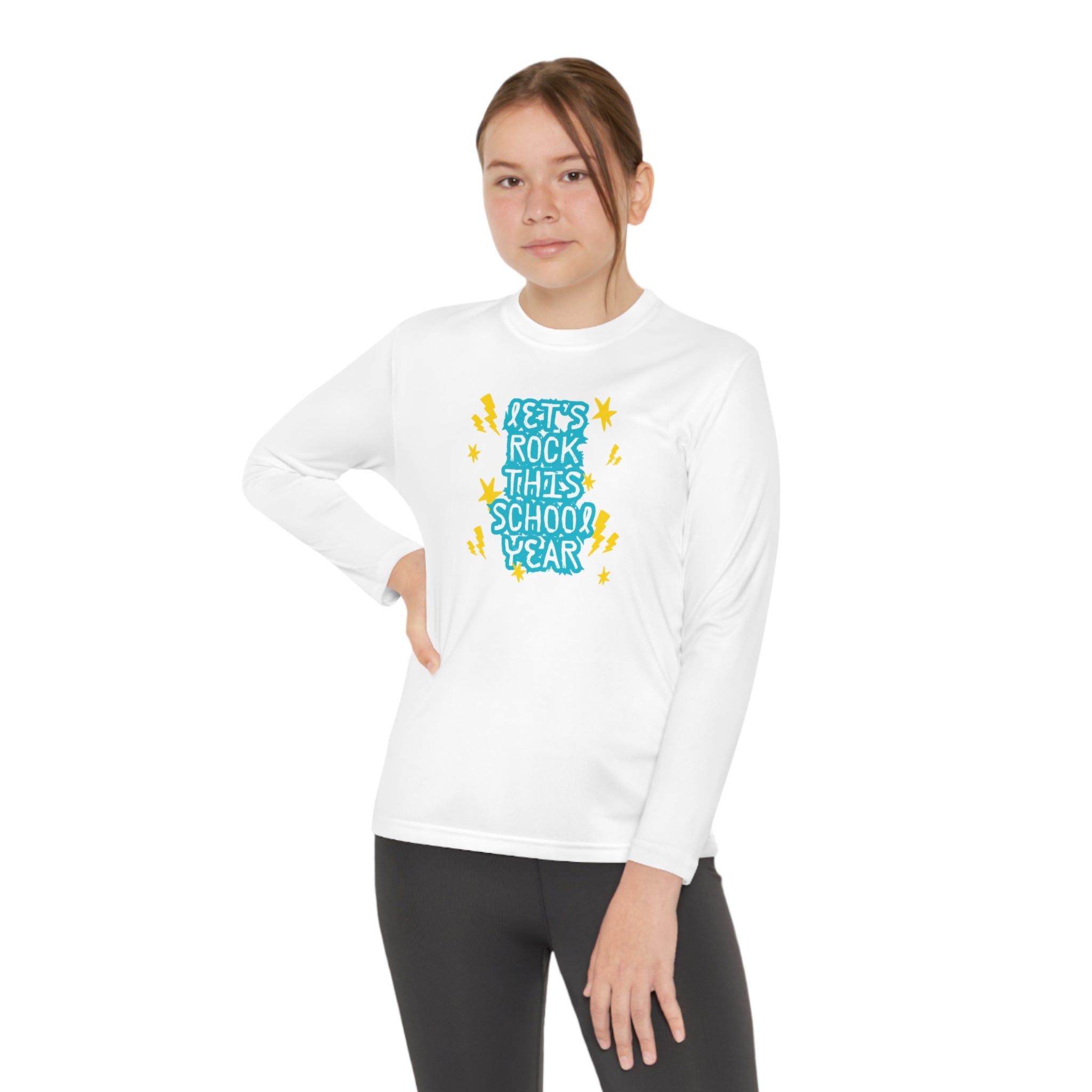 Let's Rock This School Year Youth Long Sleeve Competitor Tee