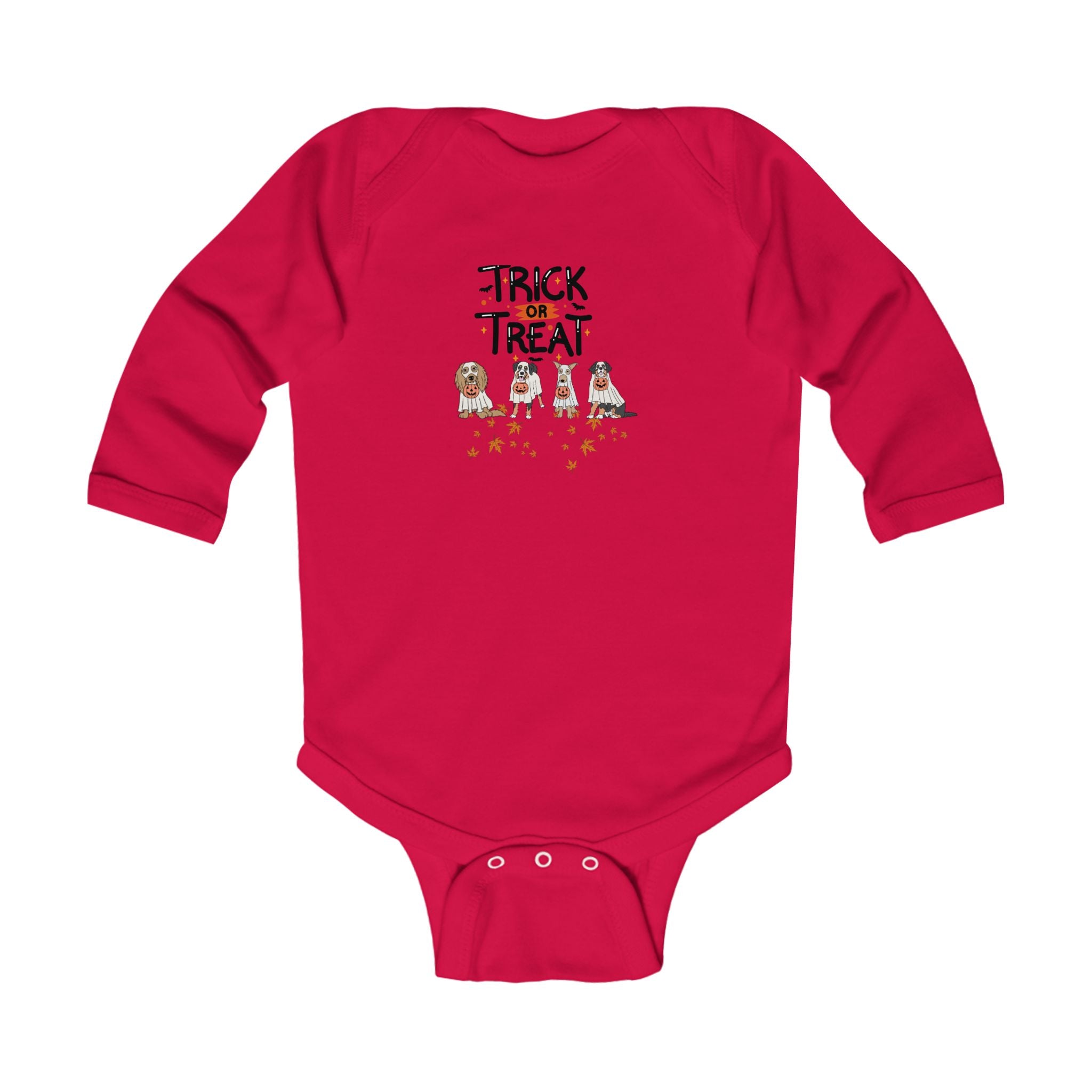 Pooch Trick or Treat Infant Long Sleeve Bodysuit