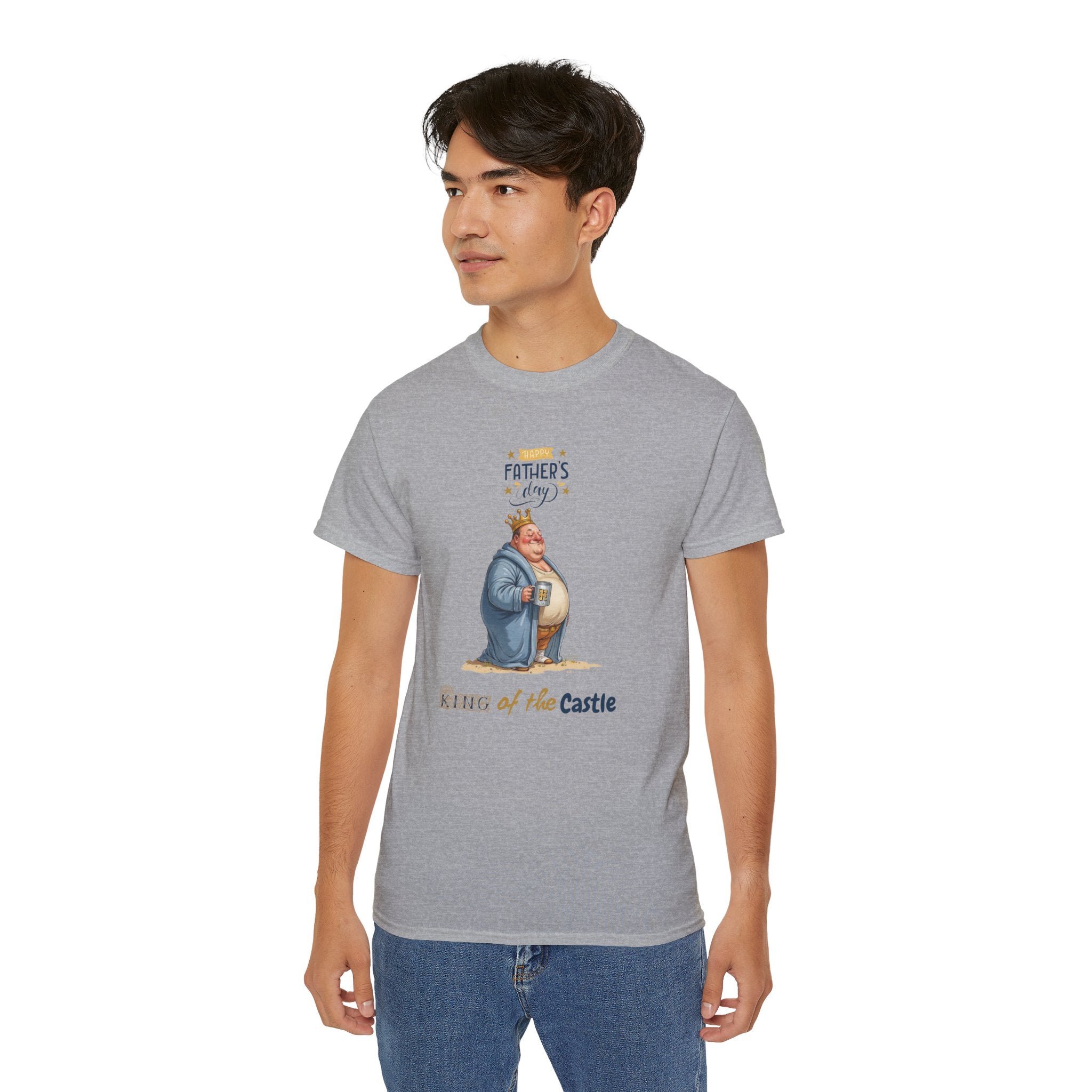Father's Day King of the Castle Tee, Unisex Cotton T-Shirt