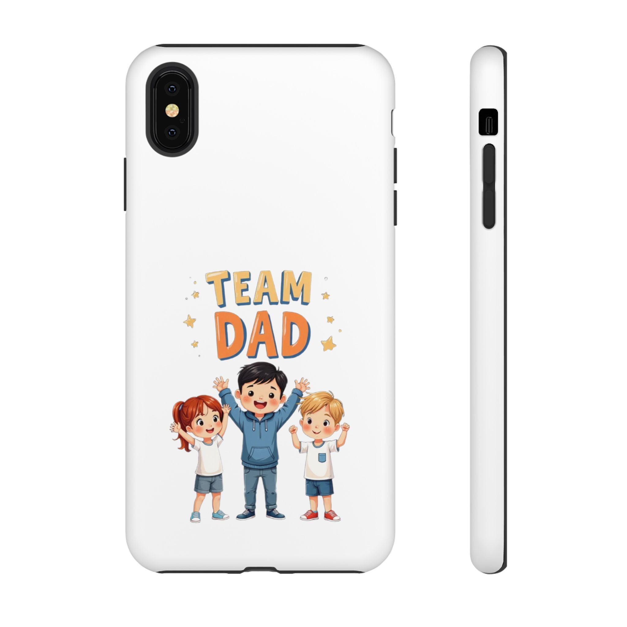 Team Dad Phone Case, Fun Gift for Fathers, Durable Phone Protector, Cute Dad Team Merchandise, Father's Day Special