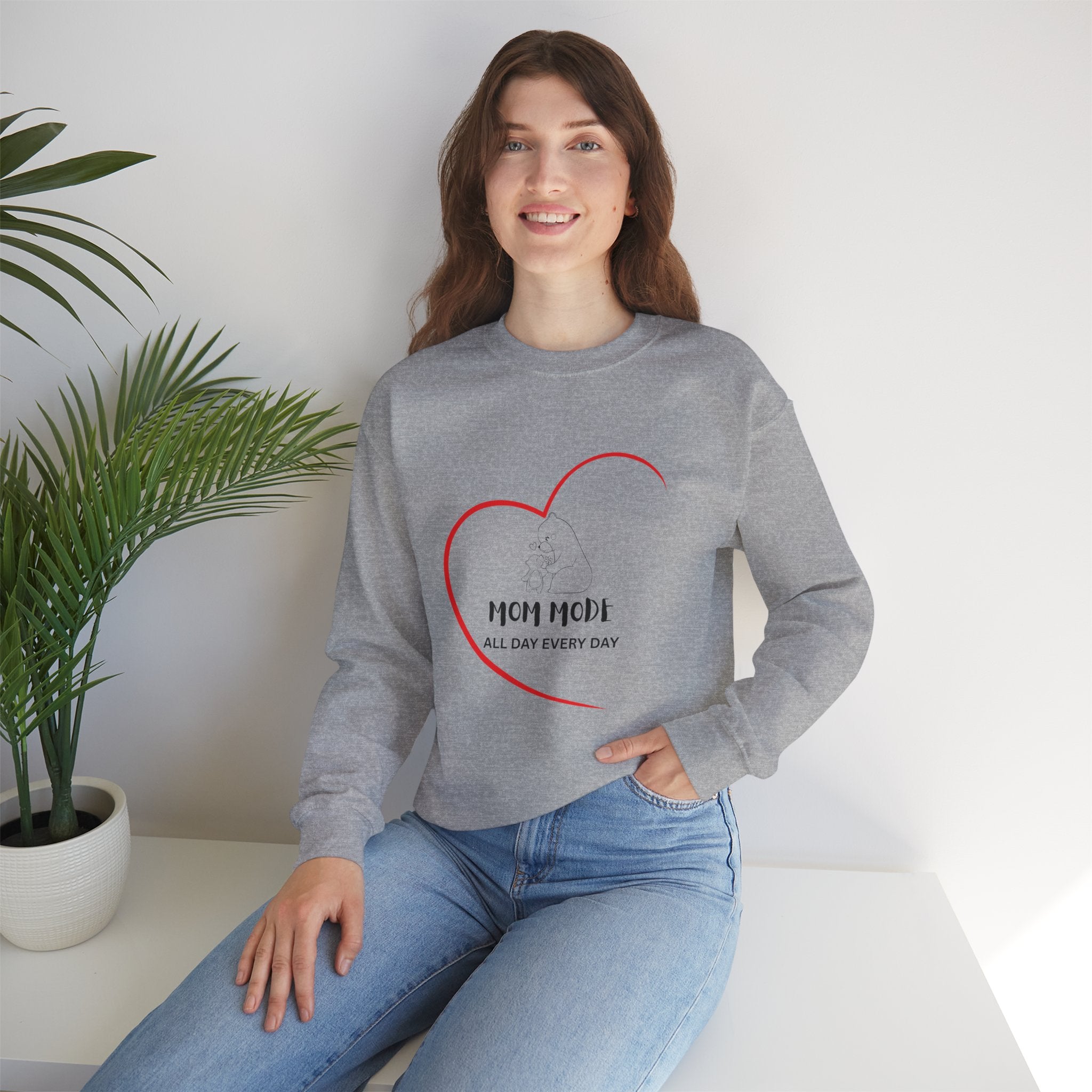 Mom Mode Crewneck Sweatshirt