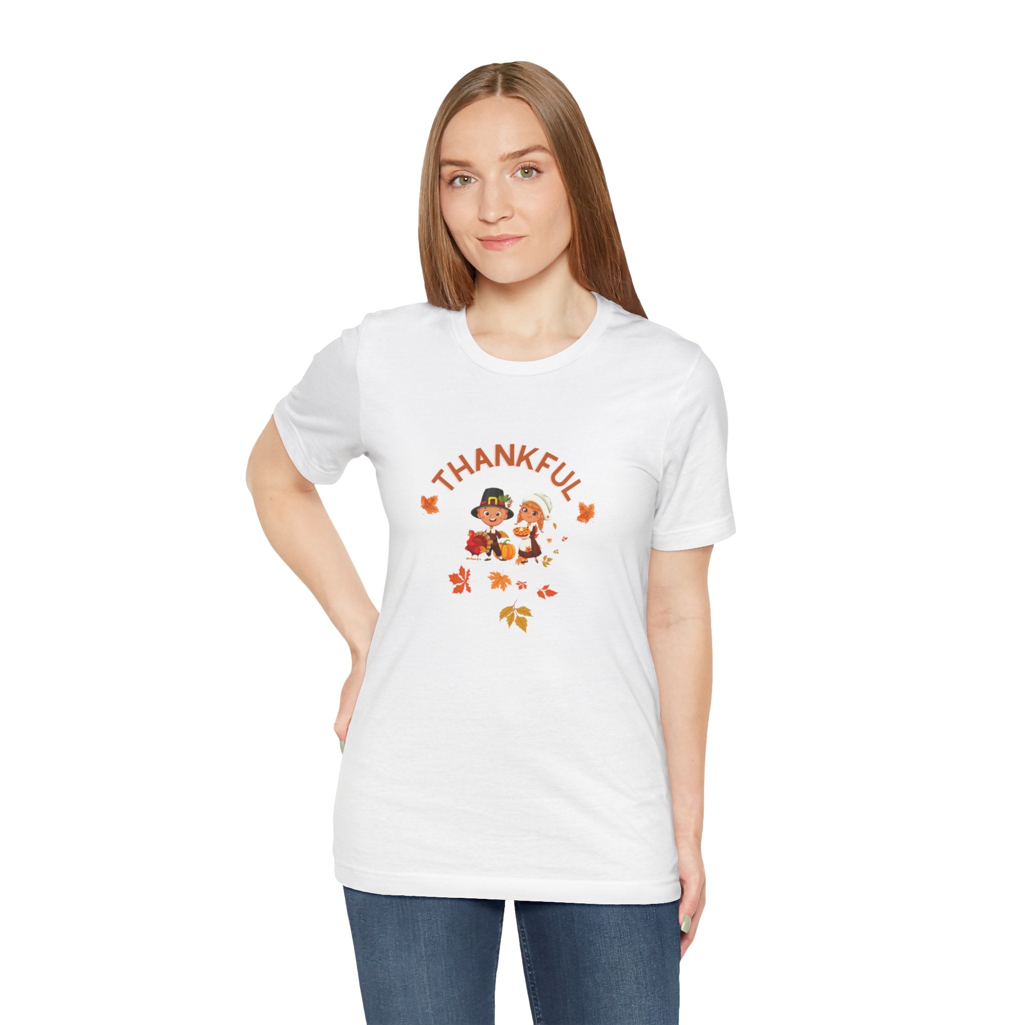 Pilgrims Turkey Day Unisex Jersey Short Sleeve Tee