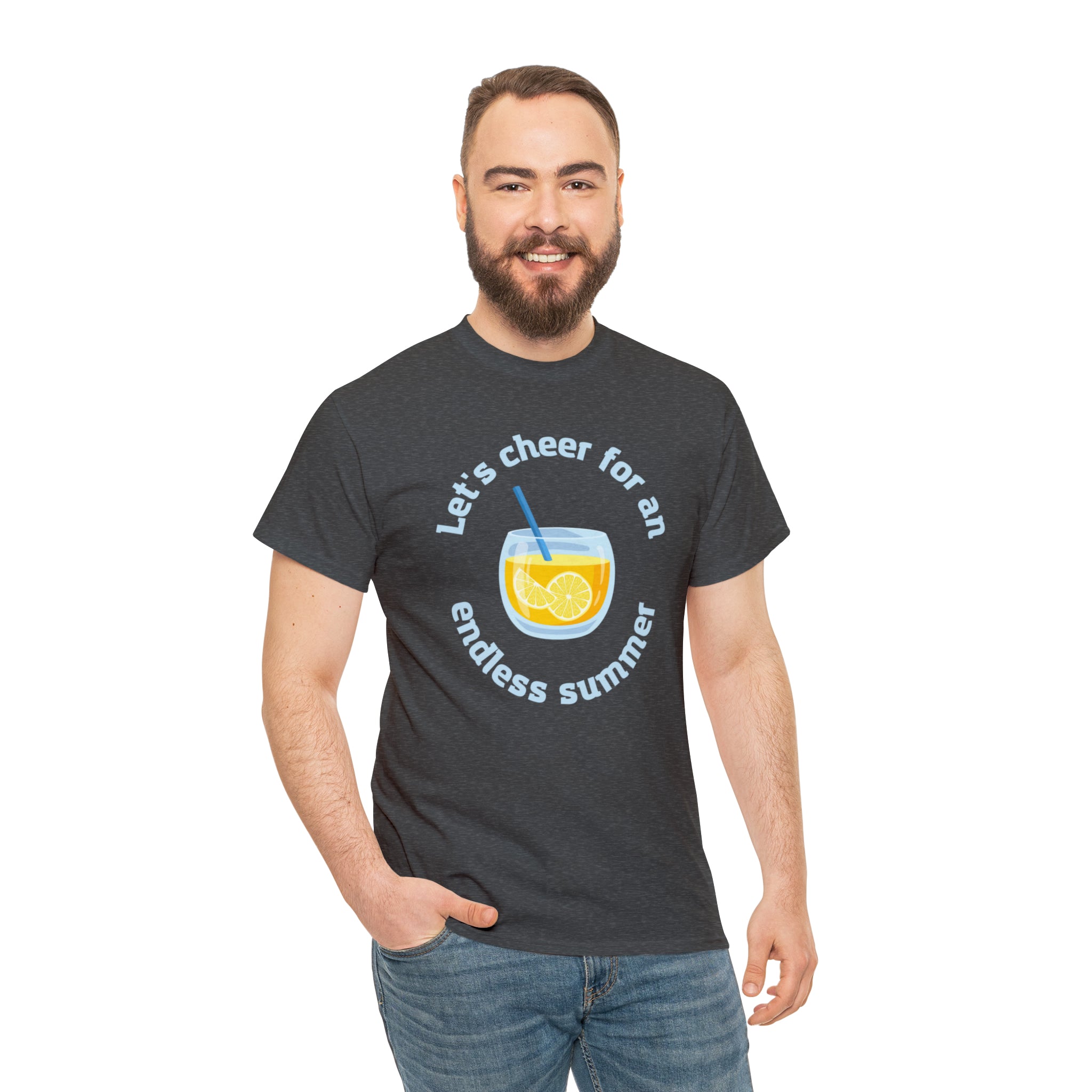 Let's Cheer For An Endless Summer Unisex Heavy Cotton Tee