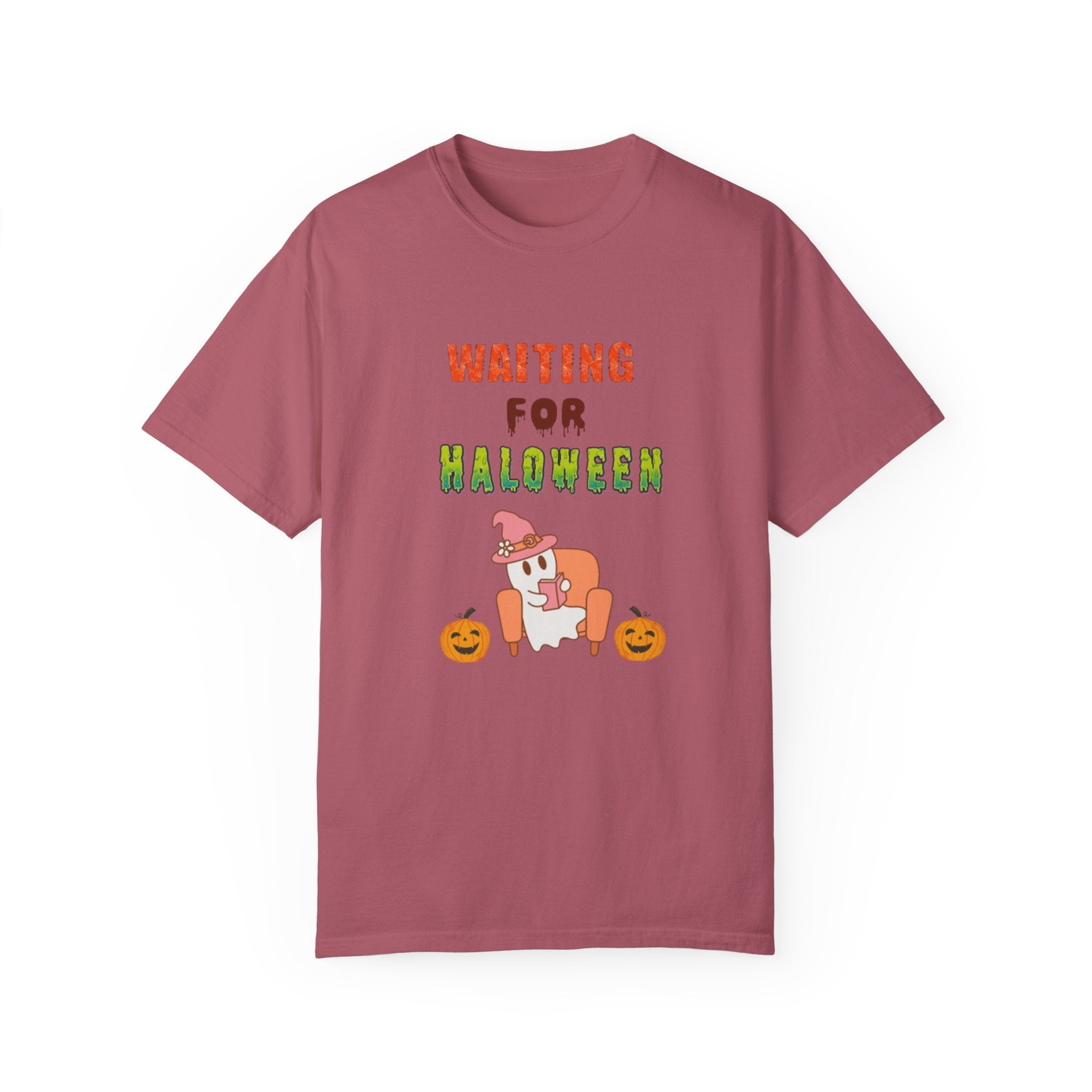 Waiting For Halloween Unisex Garment-Dyed T-shirt