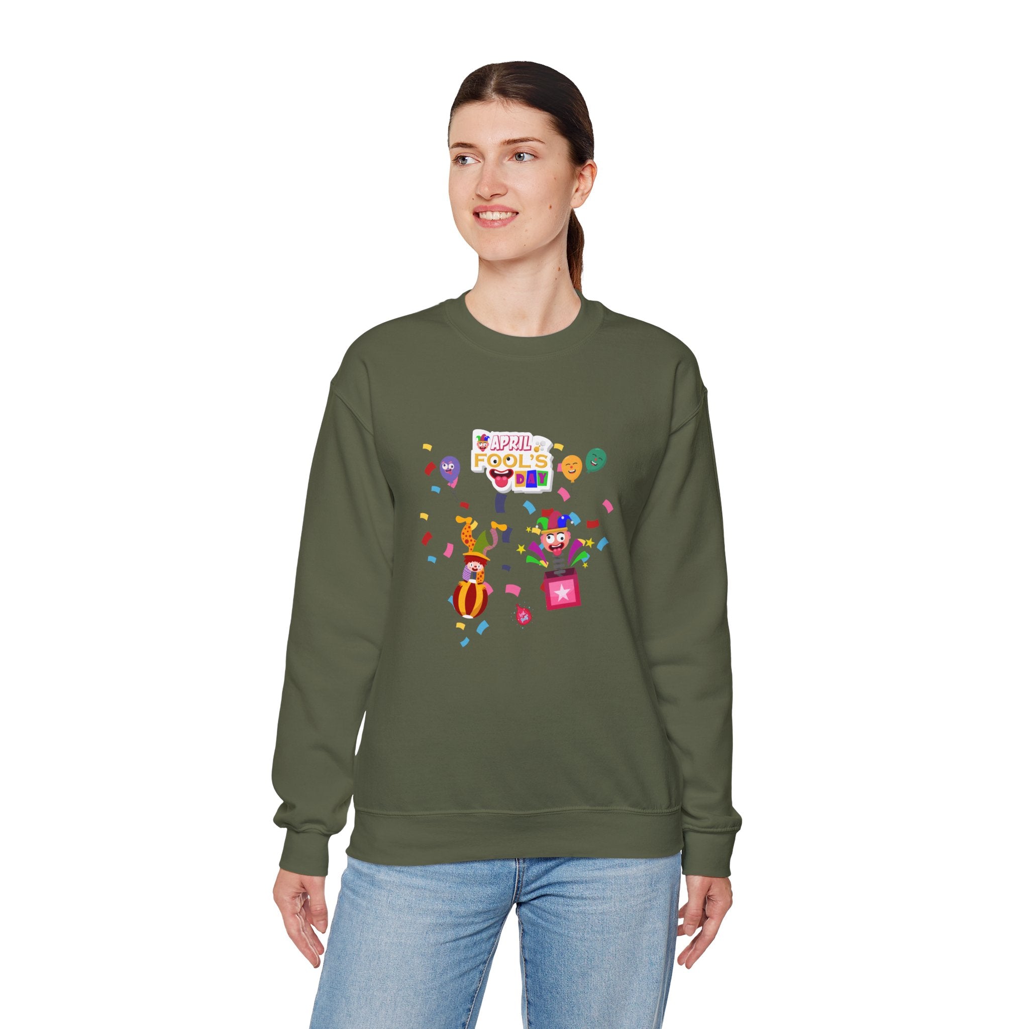 All April Fool's Day Fun Unisex Crewneck Sweatshirt