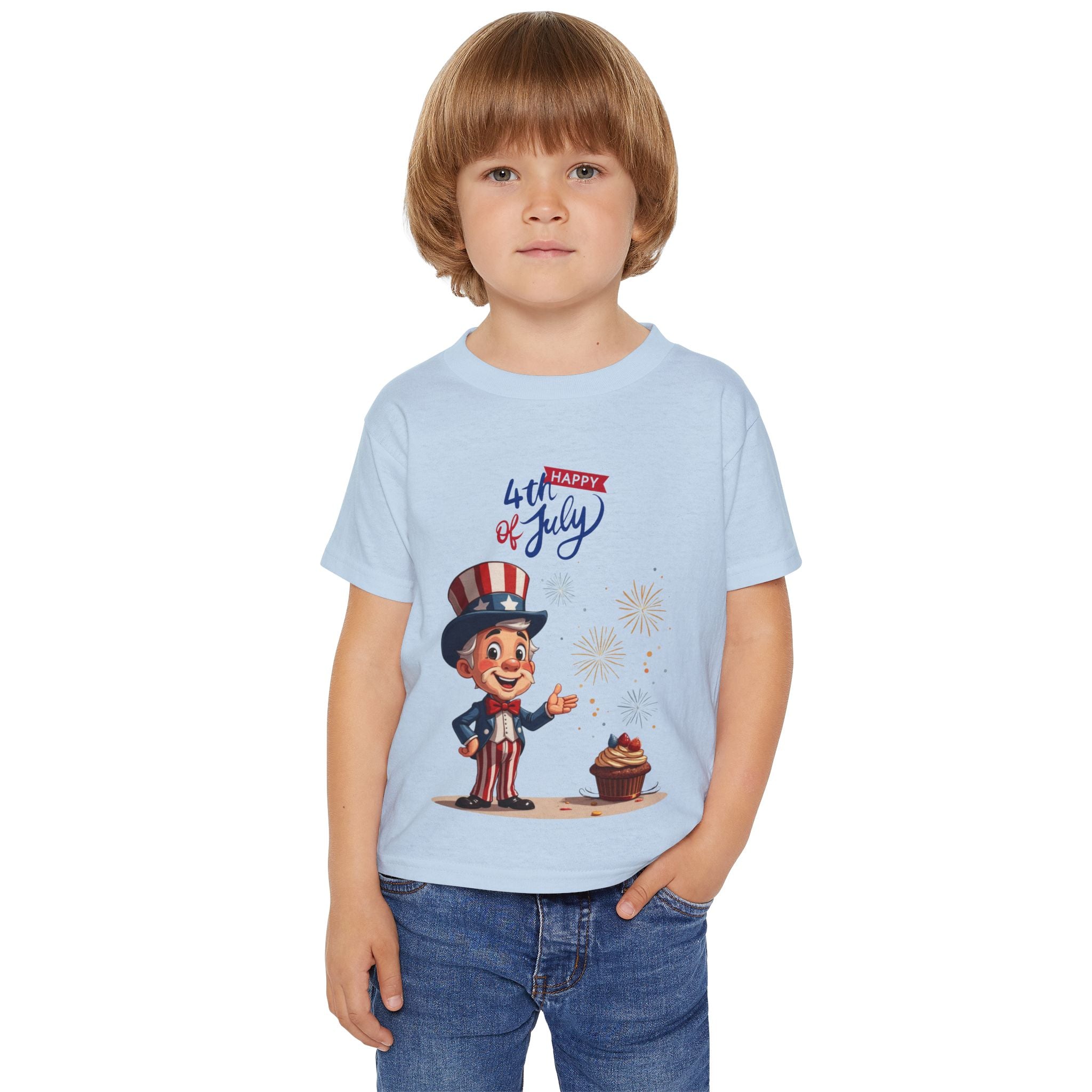 Uncle Sam Happy 4th of July Toddler T-Shirt