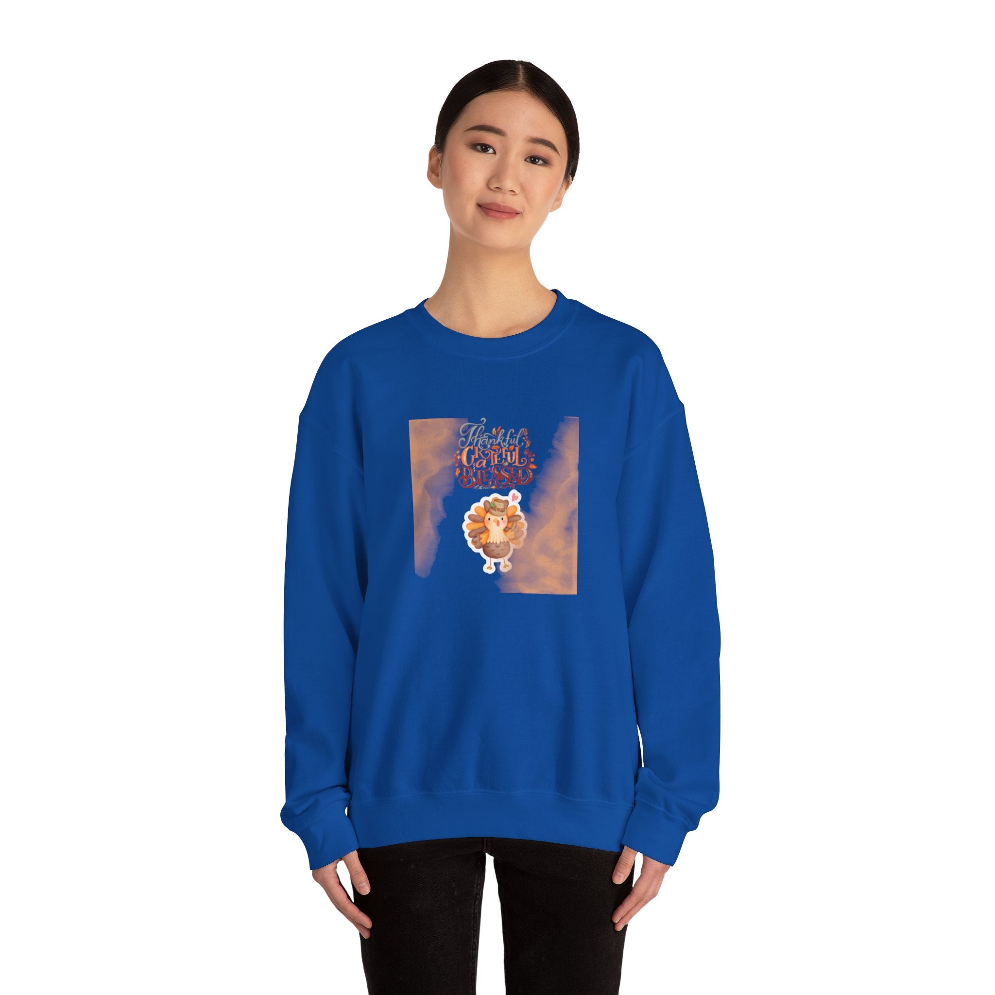 Thankful Grateful Blessed Unisex Heavy Blend™ Crewneck Sweatshirt