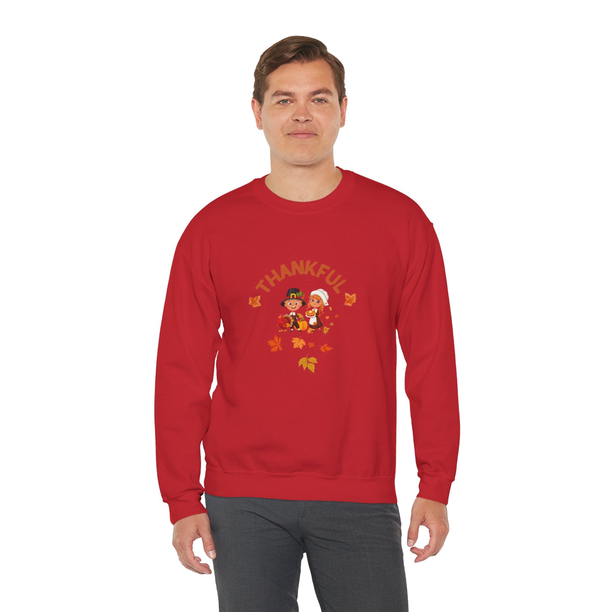 Pilgrims Turkey Day Unisex Heavy Blend™ Crewneck Sweatshirt