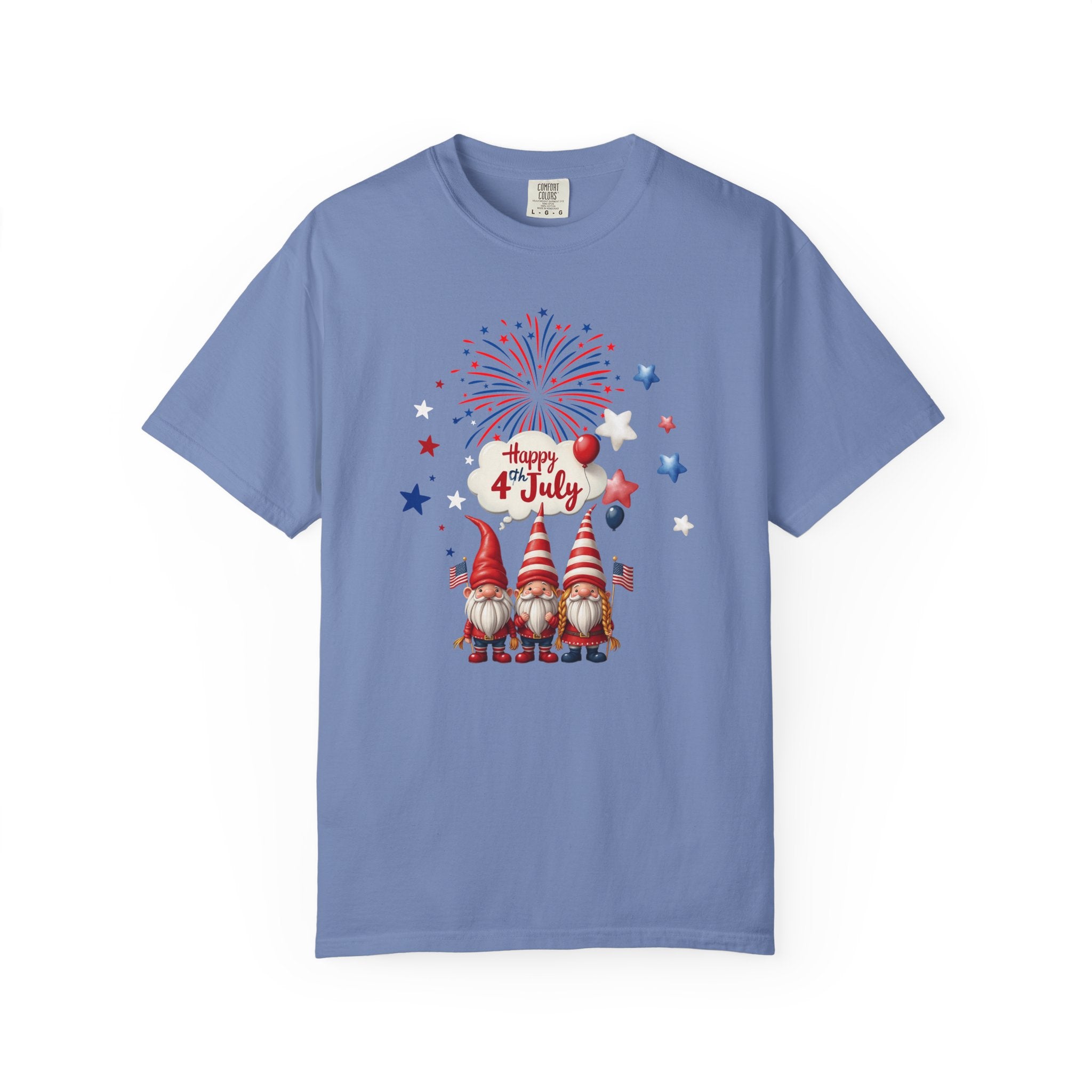 Gnome 4th of July T-shirt for 4th of July, Unisex Summer Tee