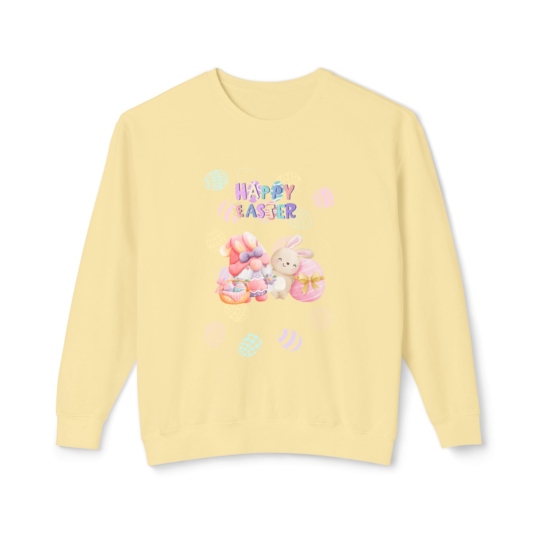 Easter Gnome Unisex Lightweight Crewneck Sweatshirt