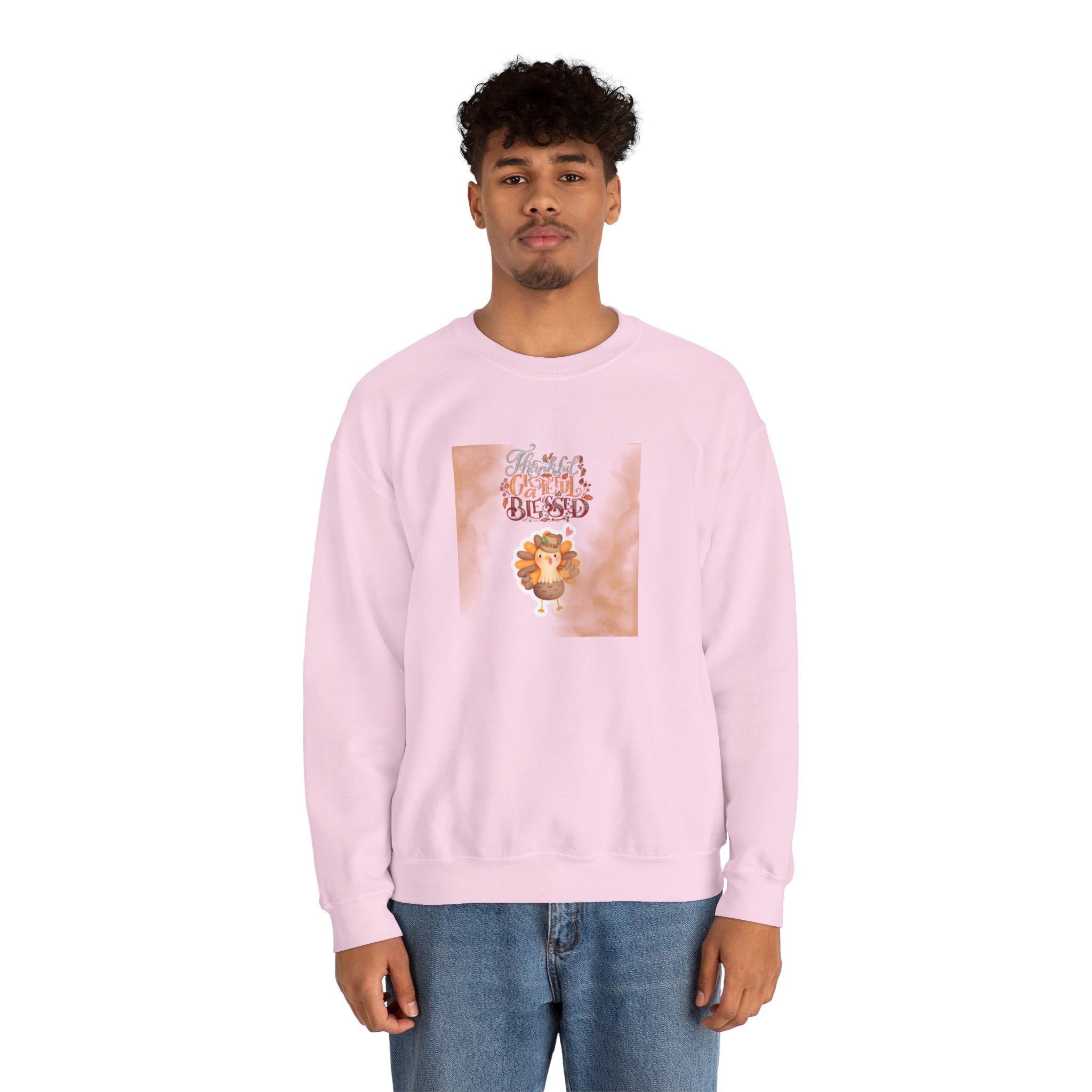 Thankful Grateful Blessed Unisex Heavy Blend™ Crewneck Sweatshirt