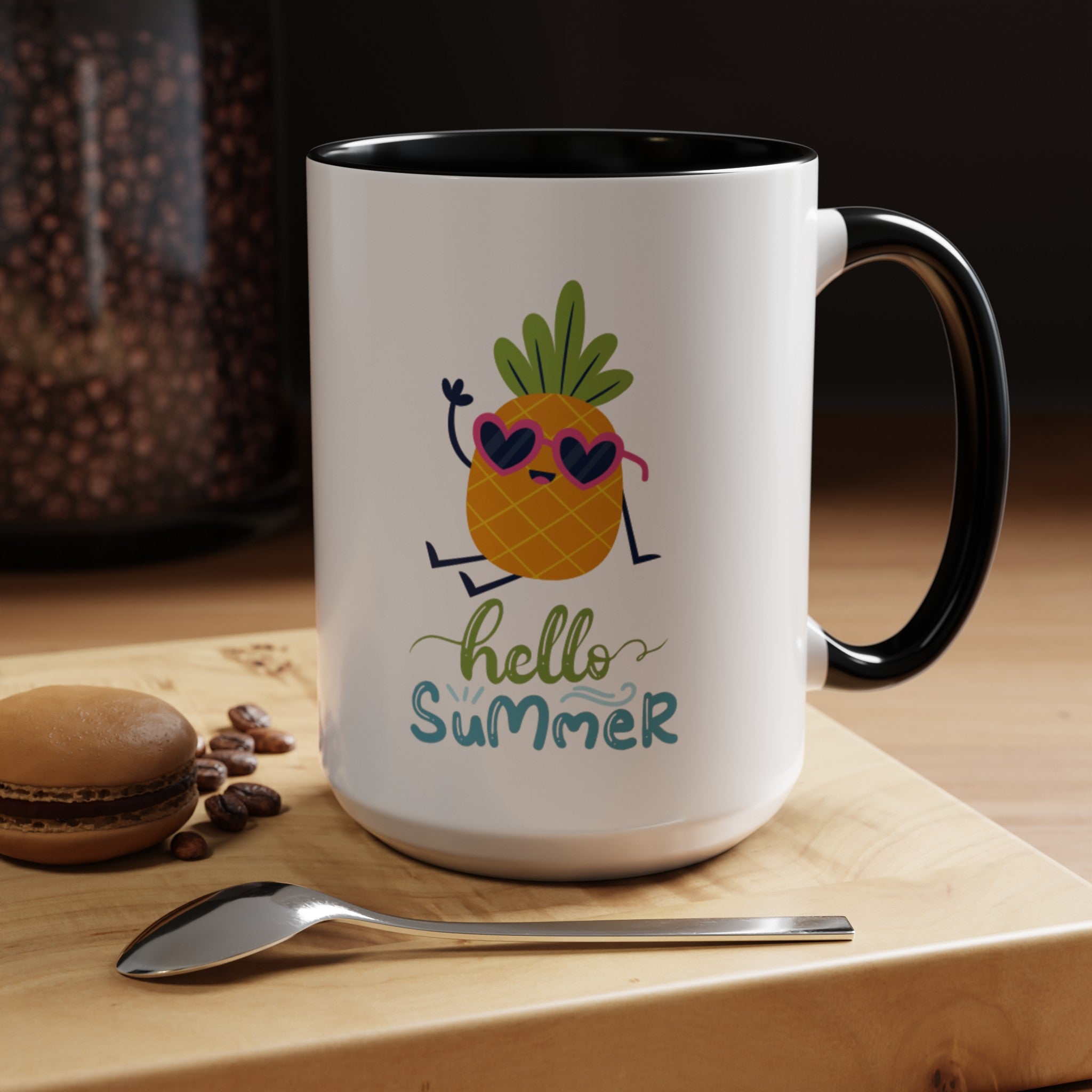 Hello Summer Fun Accent Coffee Mug (11, 15oz)