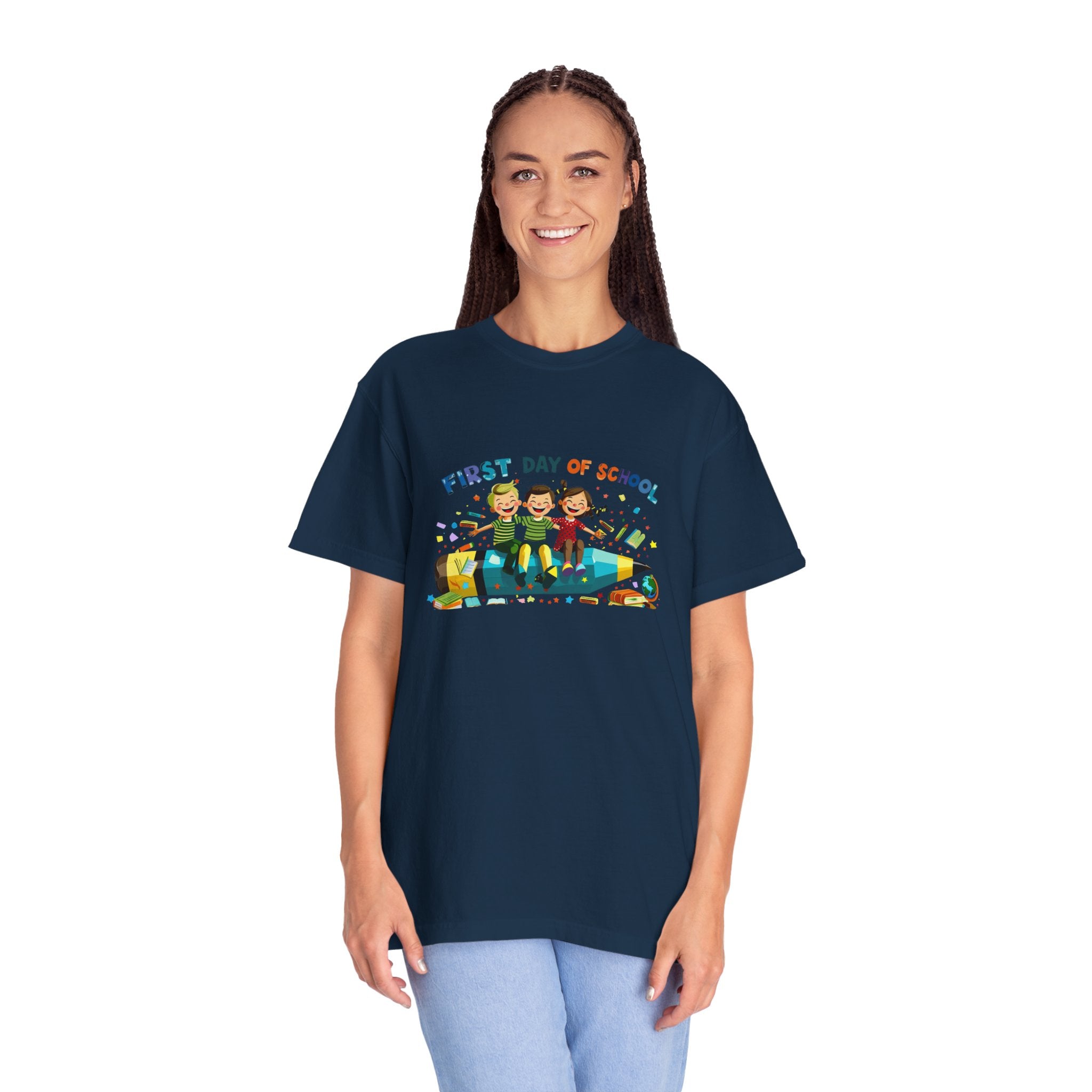 First Day of School Unisex Garment-Dyed T-Shirt