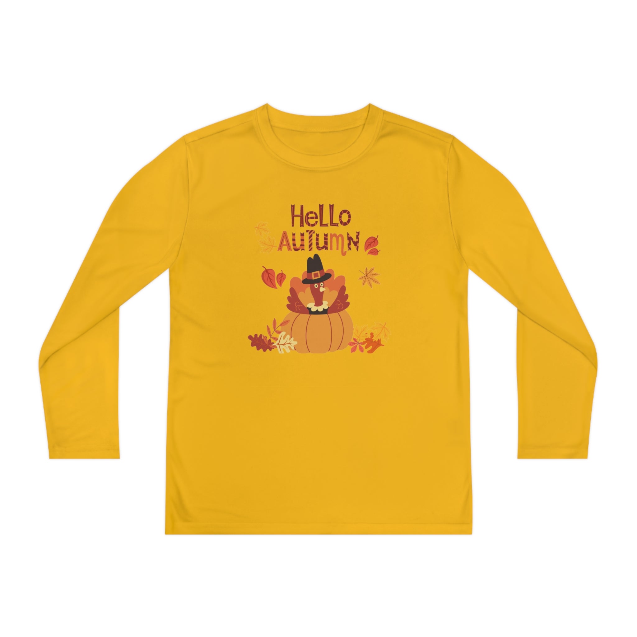 Hello Autumn Youth Long Sleeve Competitor Tee