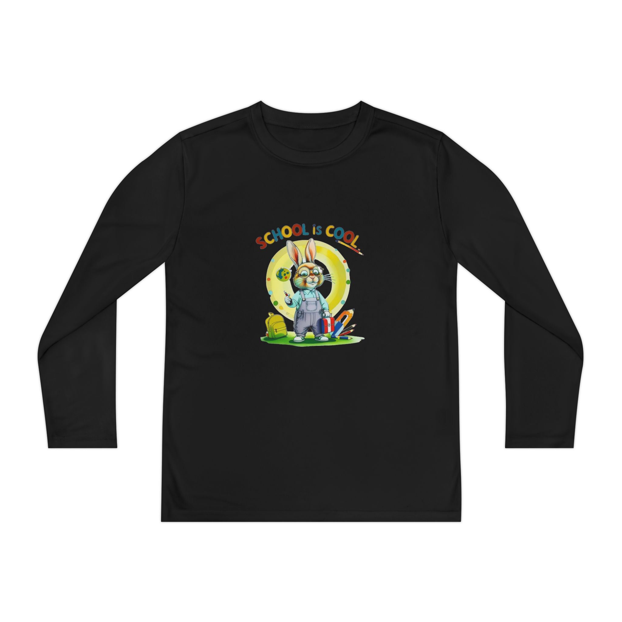School is Cool Youth Long Sleeve Competitor Tee