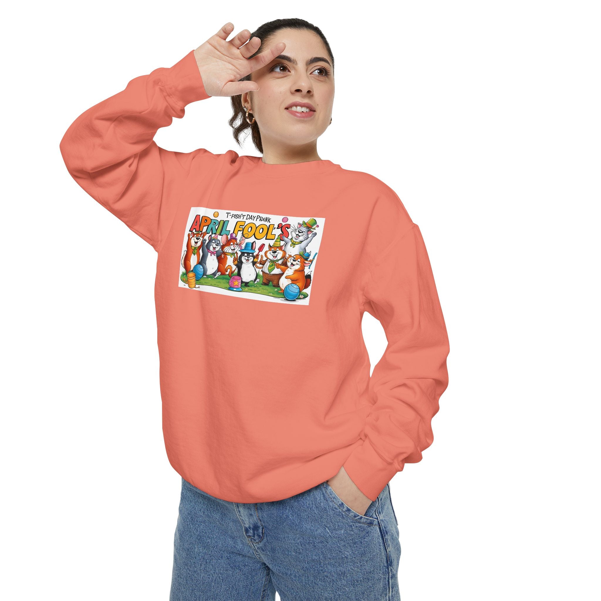 T-Pish'-T Day Prank Cartoon Sweatshirt