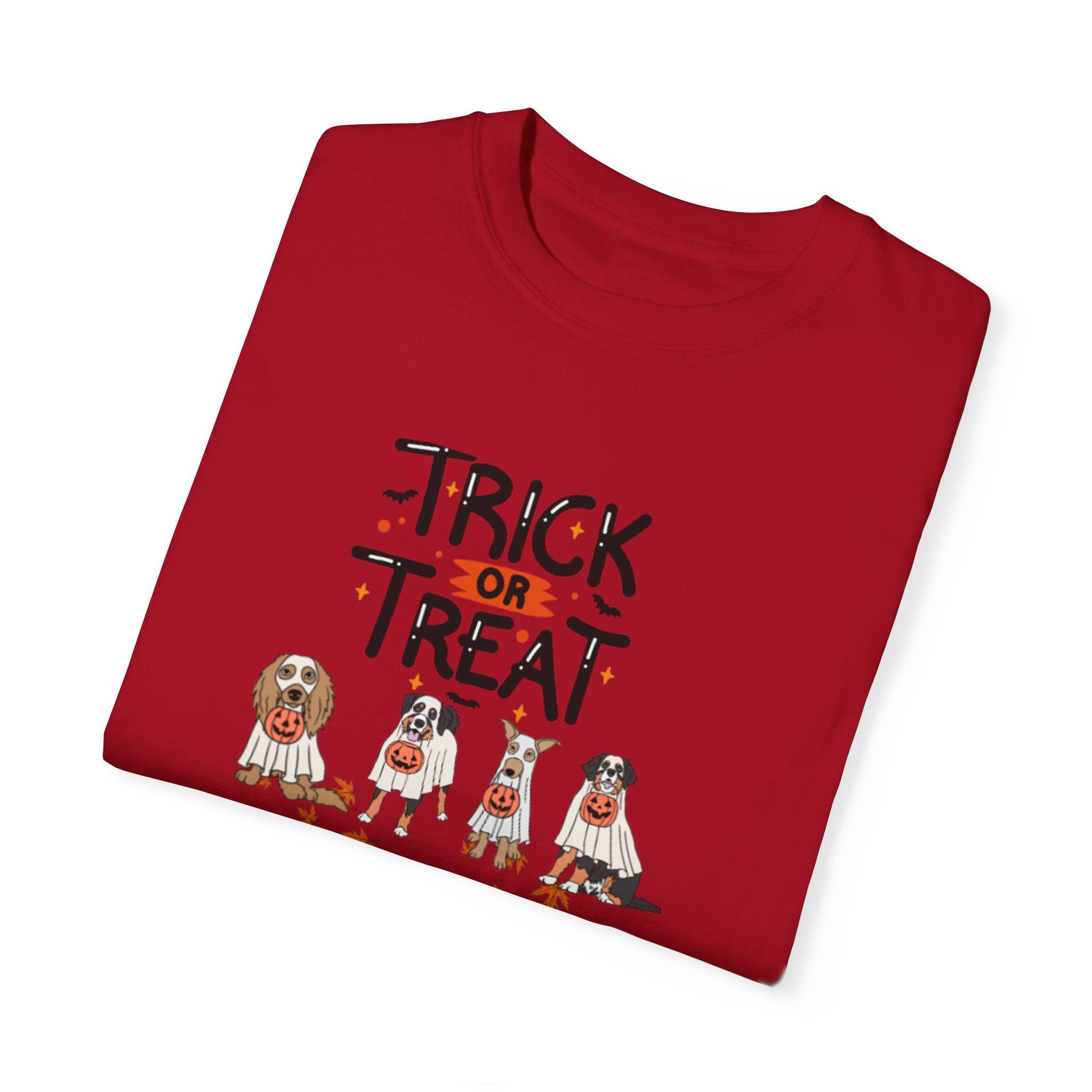Pooch Trick or Treat Unisex Garment-Dyed T-shirt