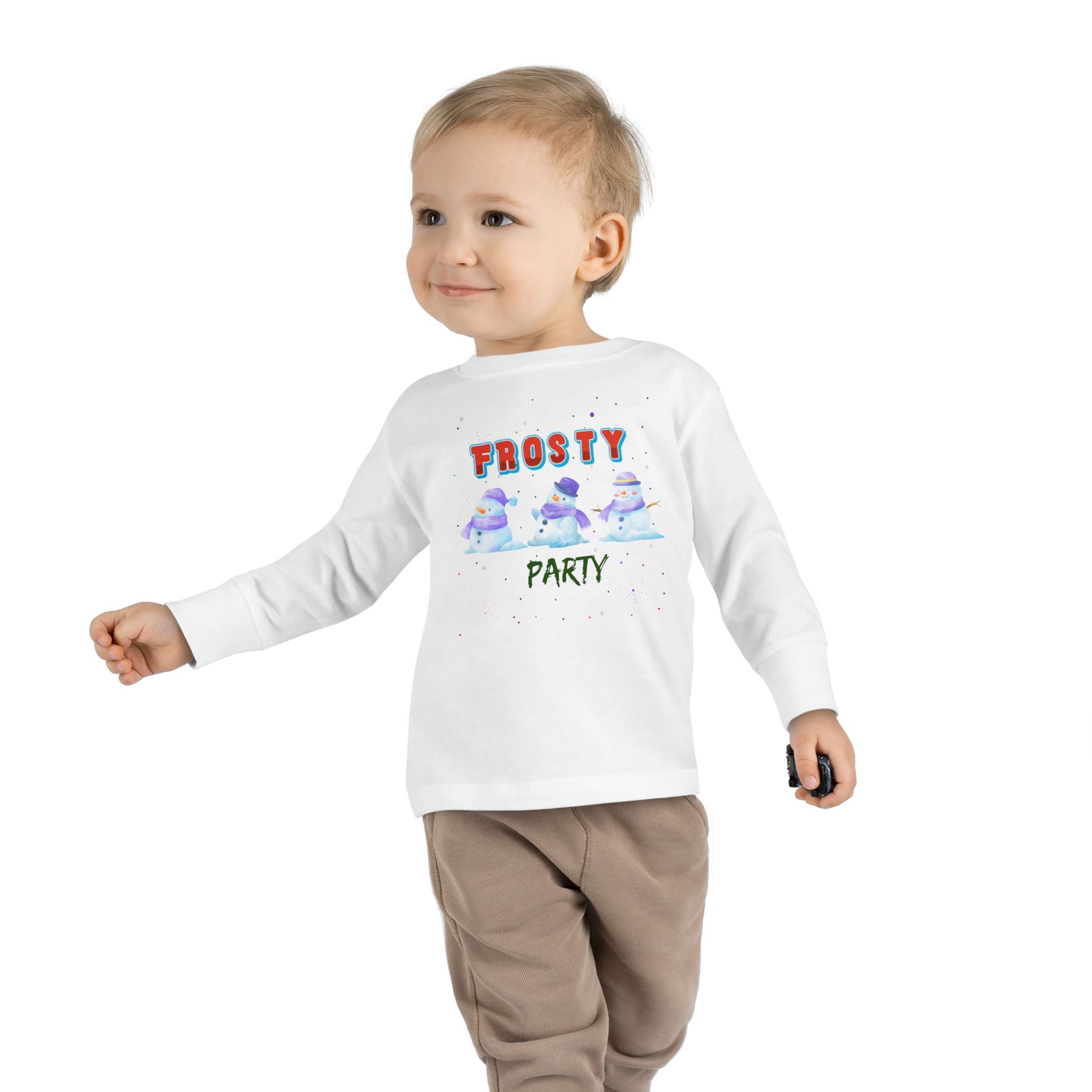 Frosty Party Toddler Long Sleeve Tee