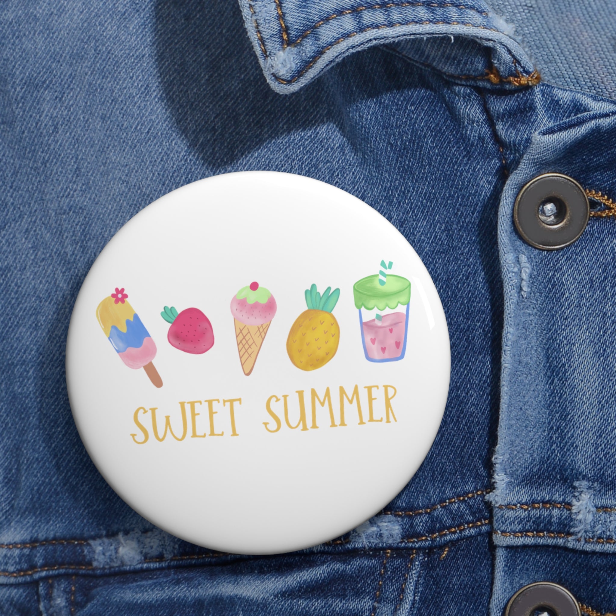 Sweet Summer Pin Buttons