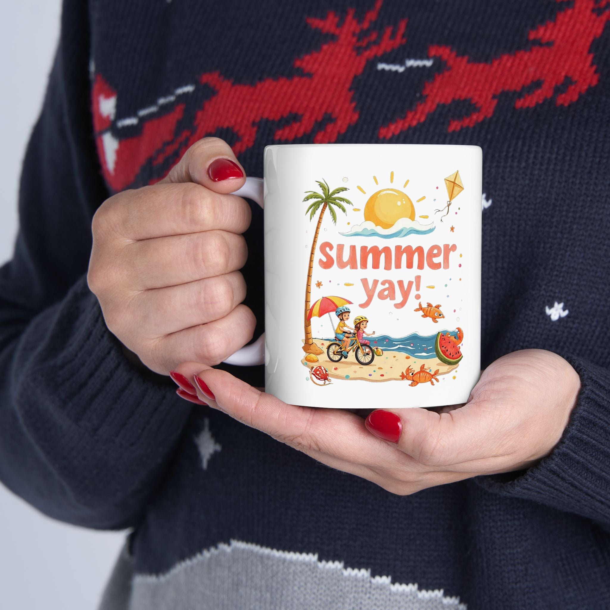 Summer Yay! Ceramic Mug,