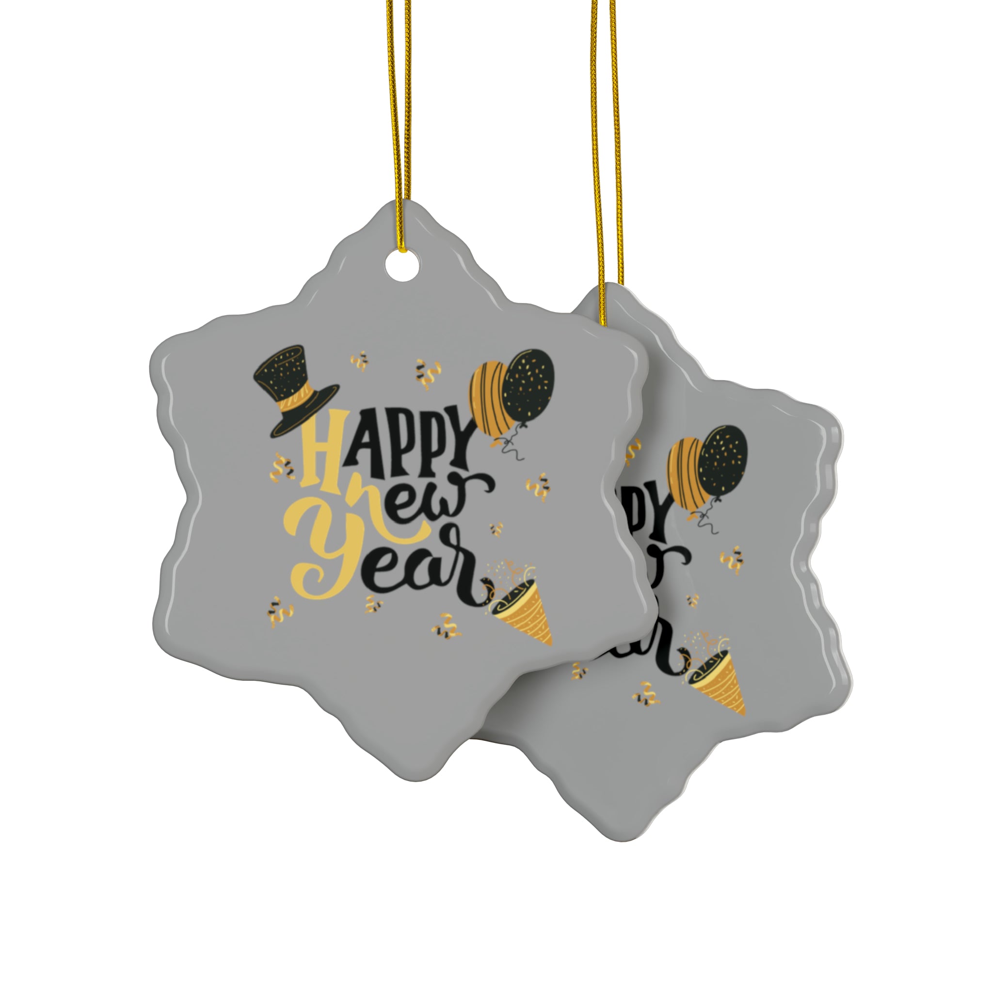 Wishing You A Great Year Ahead! Ceramic Ornaments (1pc, 3pcs, 5pcs, 10pcs)