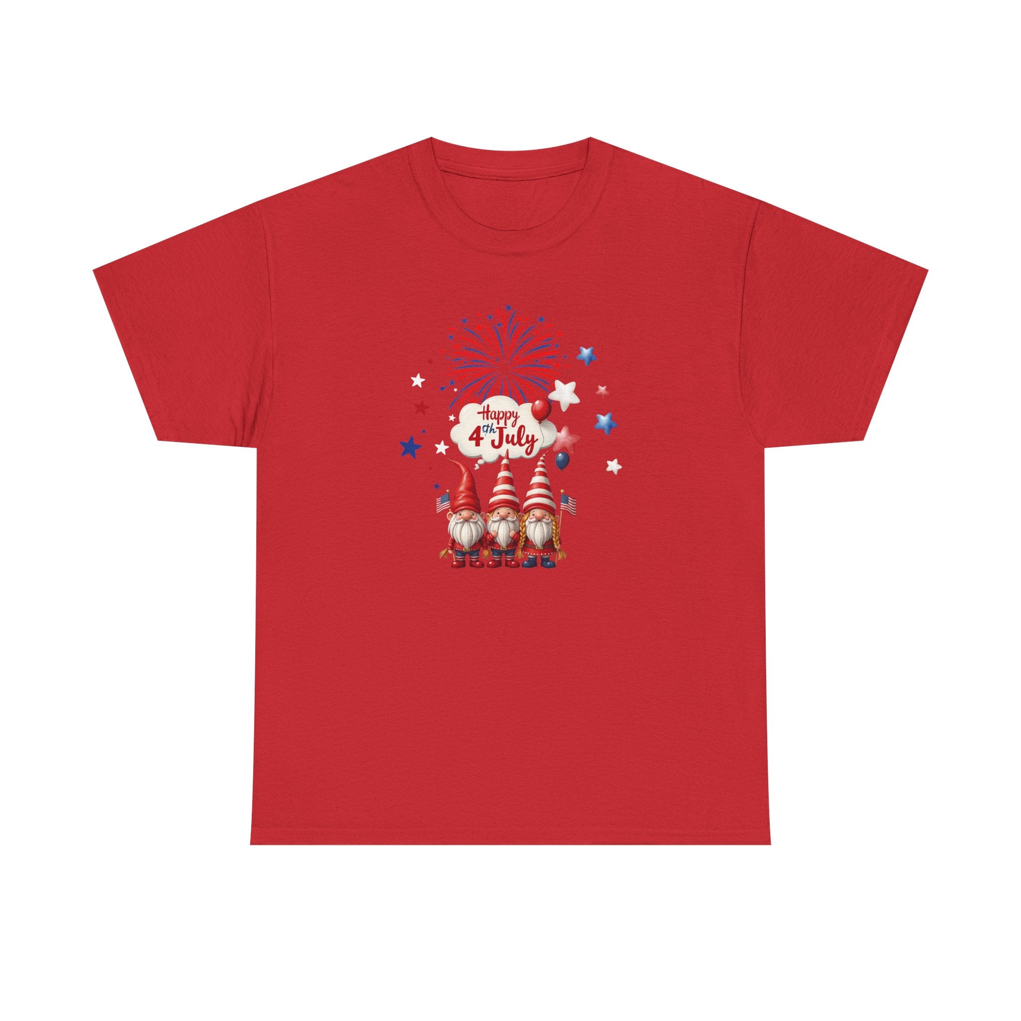 Gnome 4th of July Unisex Heavy Common Tee