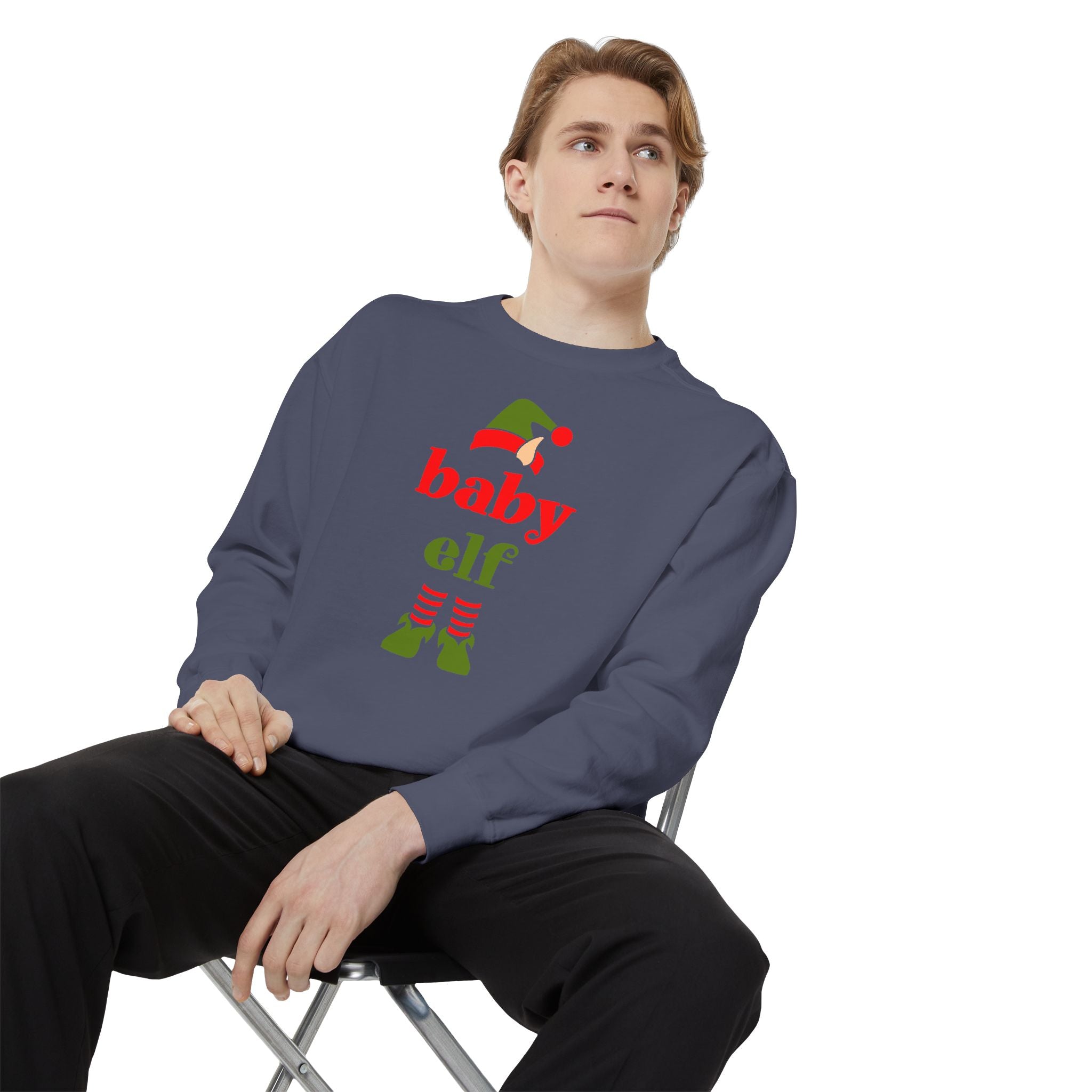 Baby Elf Unisex Garment-Dyed Sweatshirt