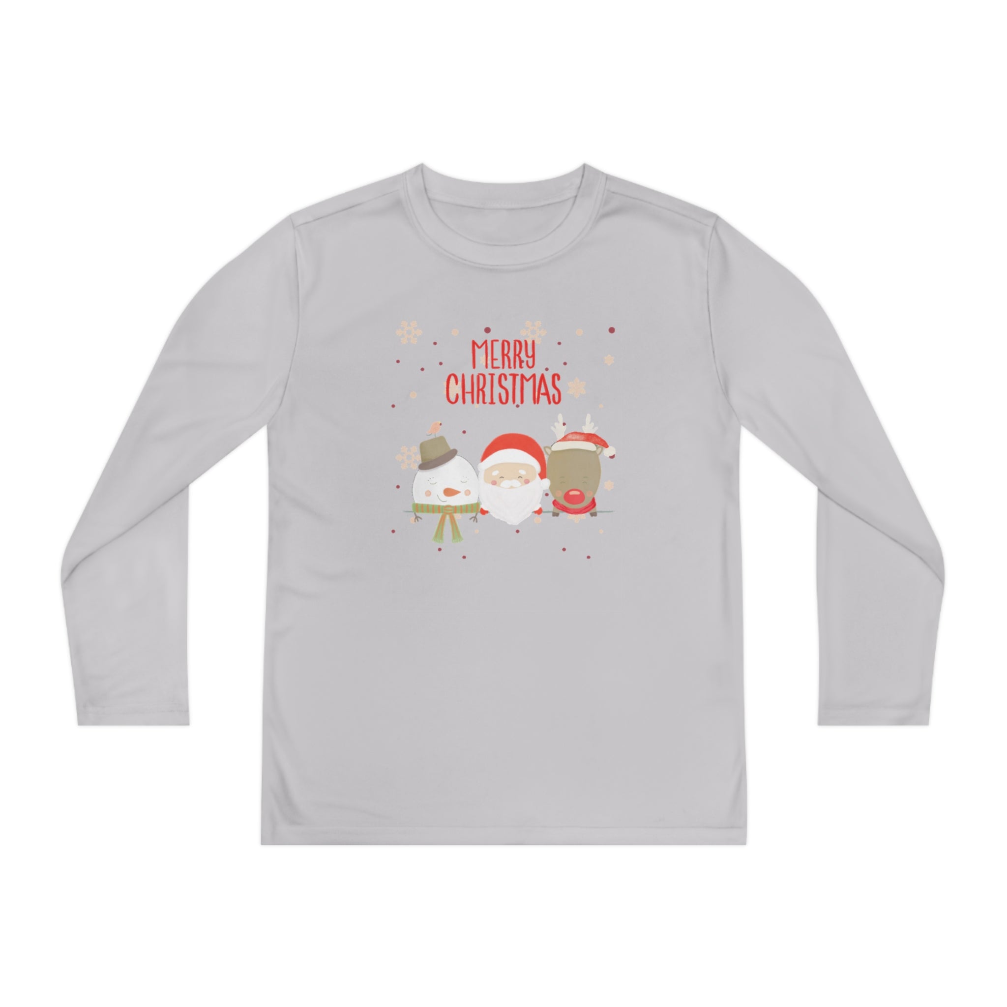 Merry Xmas Crew Youth Long Sleeve Competitor Tee