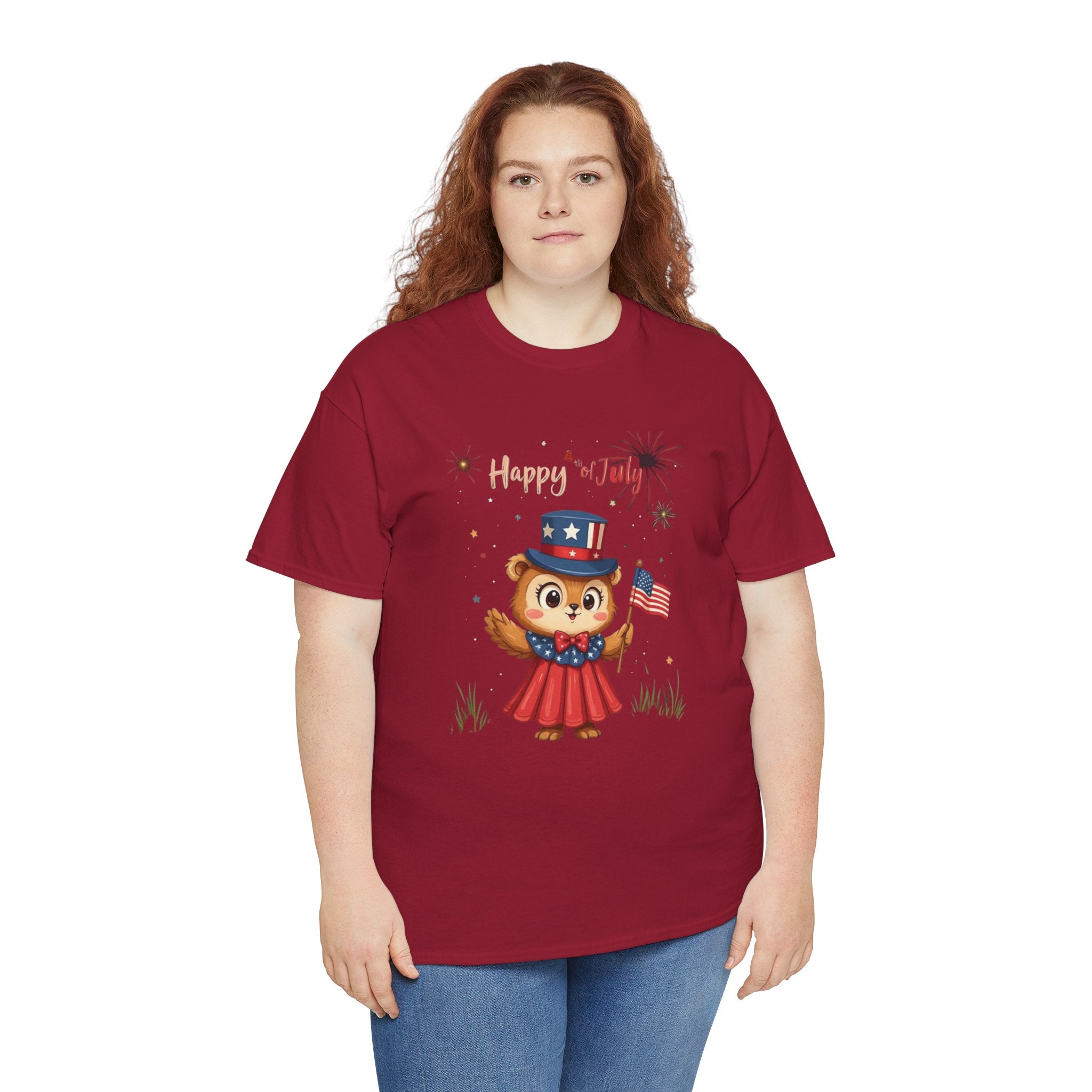 Happy Independence Day Unisex Heavy Cotton T-Shirt