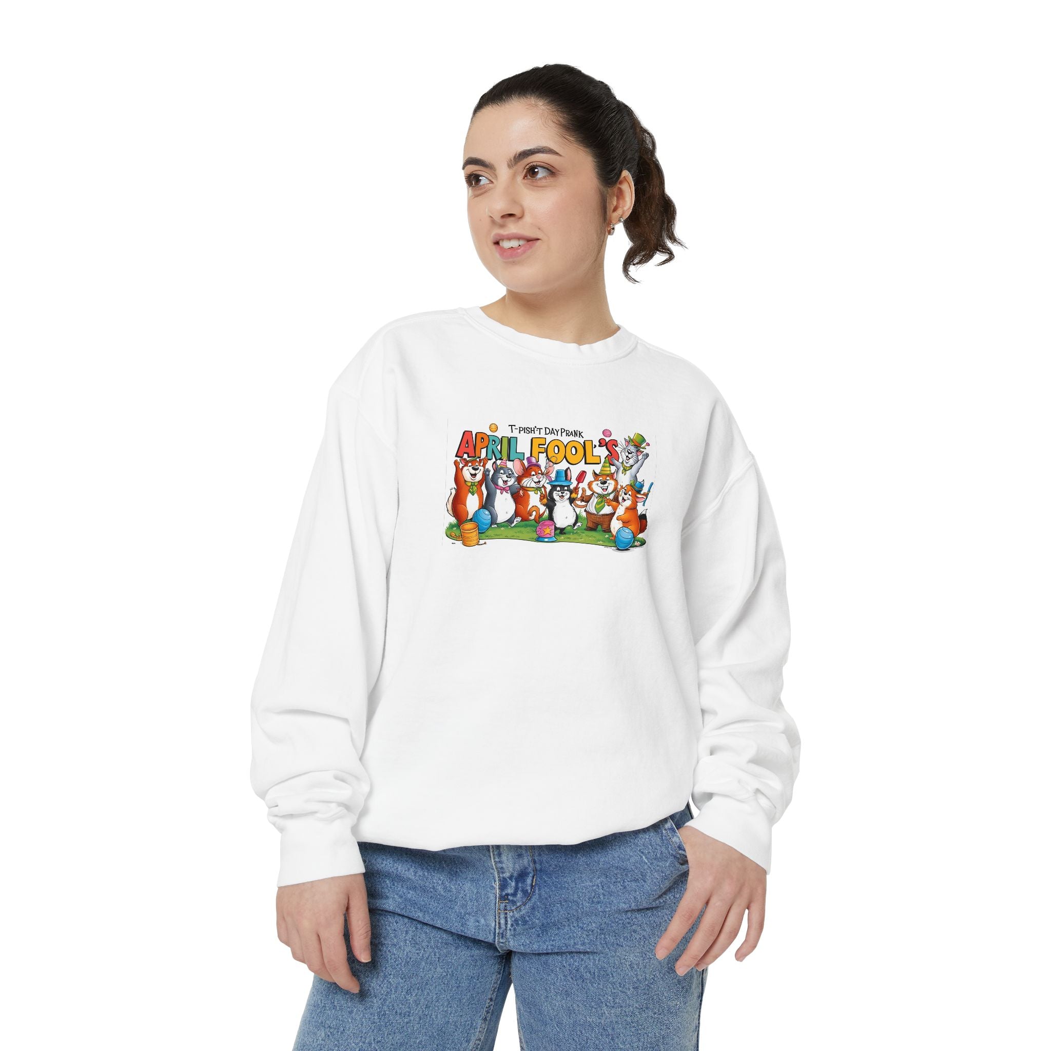 T-Pish'-T Day Prank Cartoon Sweatshirt