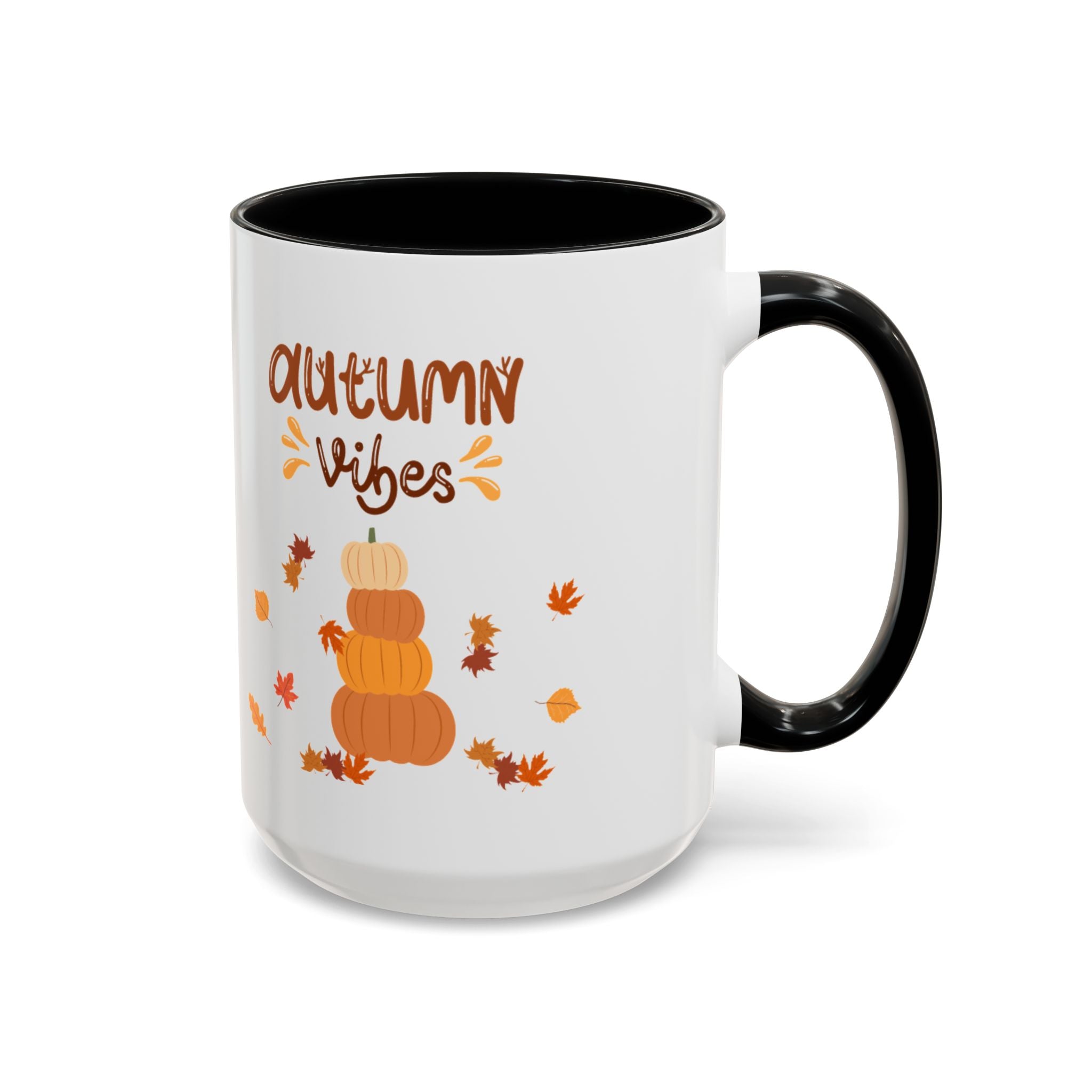 Autumn Vibes Accent Coffee Mug (11, 15oz)