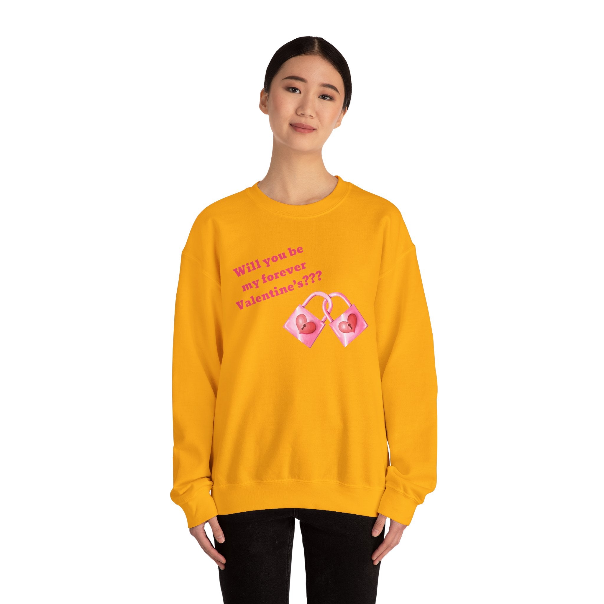 Will You Be My Forever Valentine?? Unisex Heavy Blend™ Crewneck Sweatshirt