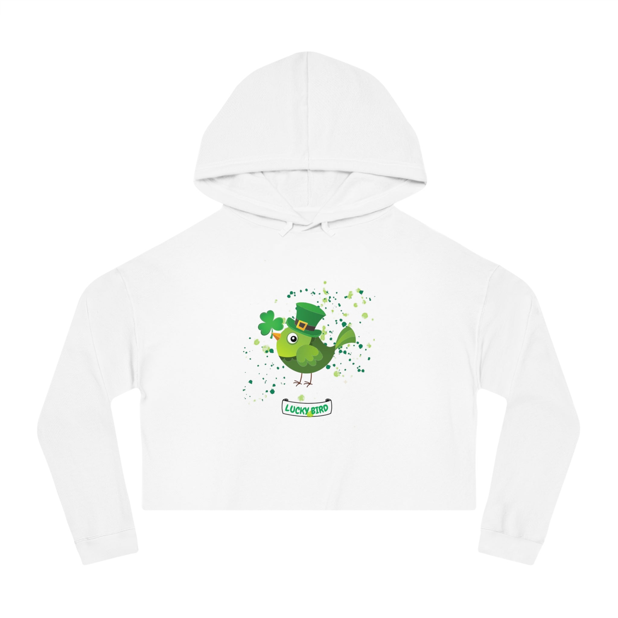 Lucky Bird Women’s Cropped Hooded Sweatshirt