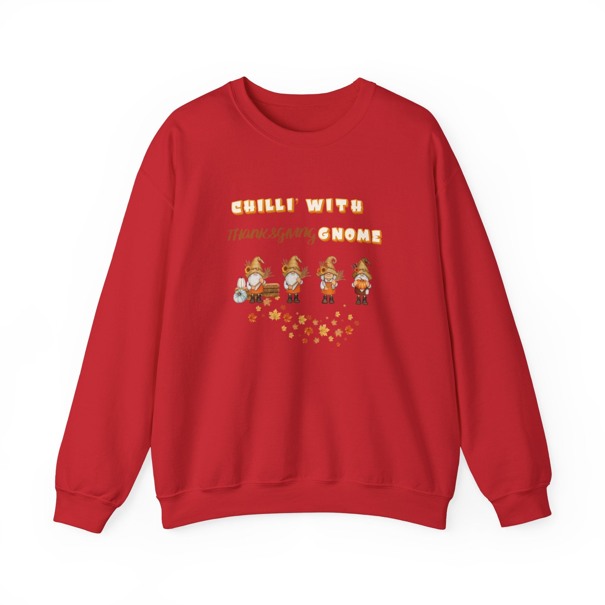 Chilli" With Thanksgiving Gnome Unisex Heavy Blend™ Crewneck Sweatshirt