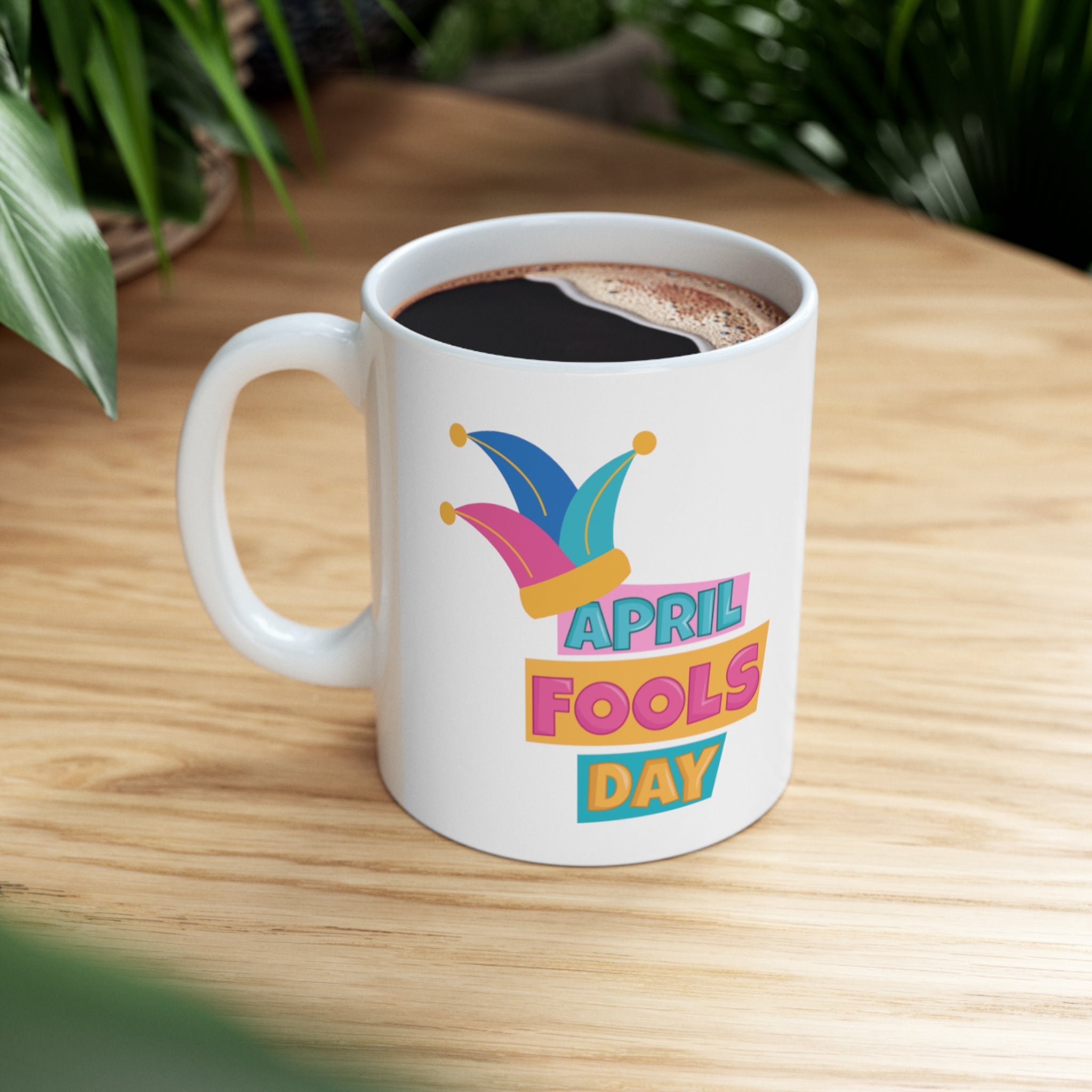All Fool's Day Ceramic Mug, 11oz