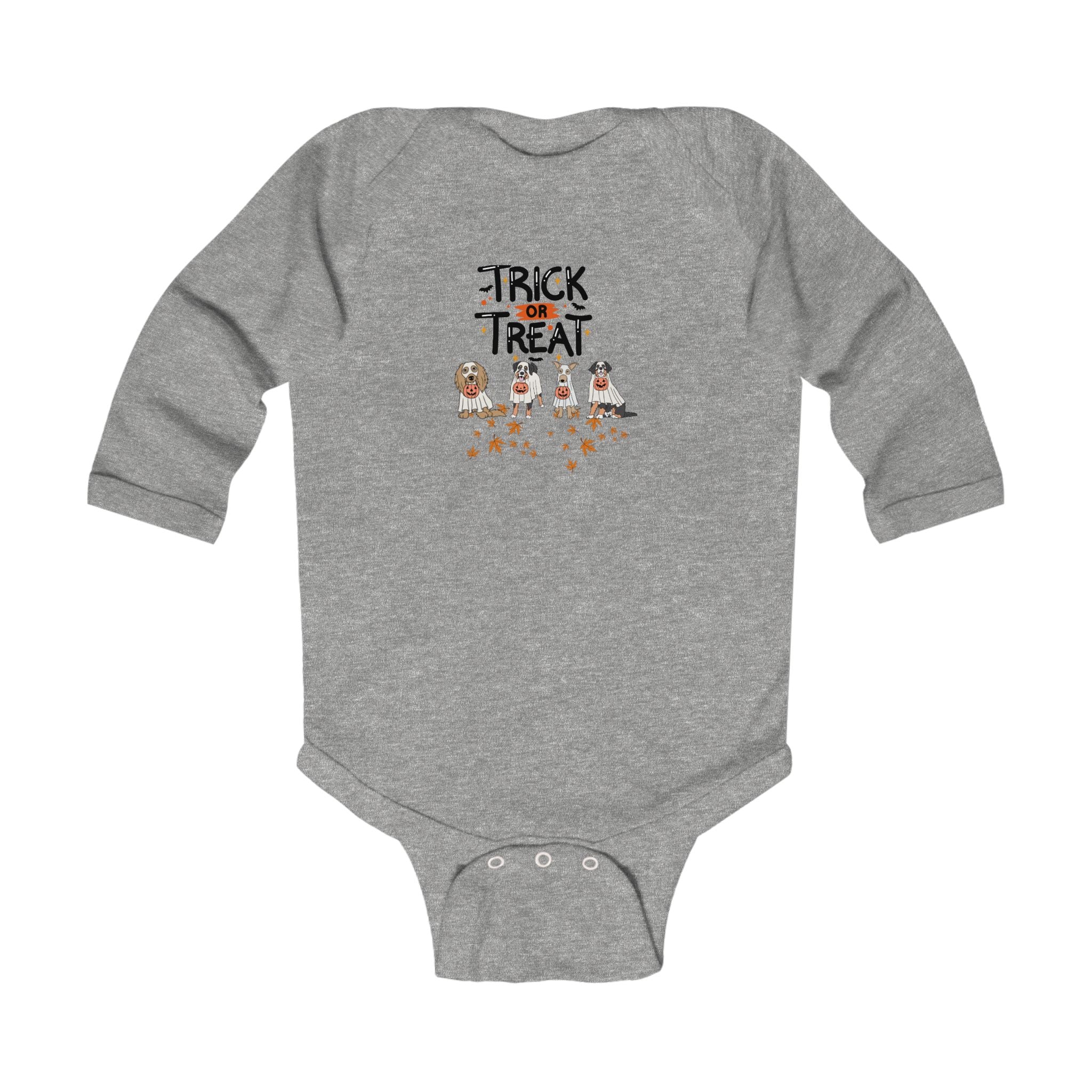 Pooch Trick or Treat Infant Long Sleeve Bodysuit