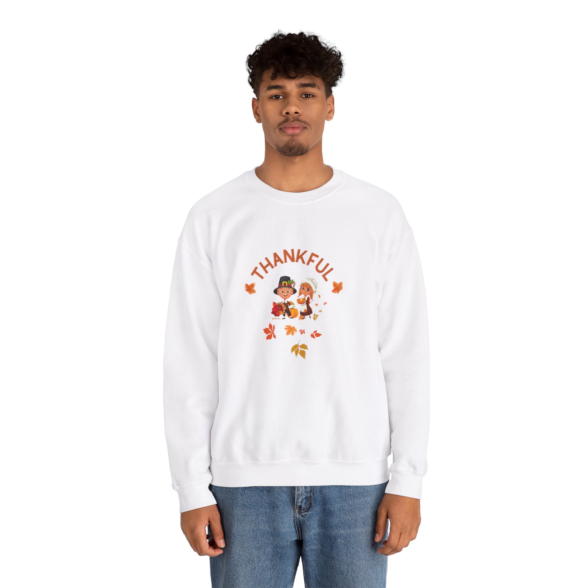 Pilgrims Turkey Day Unisex Heavy Blend™ Crewneck Sweatshirt