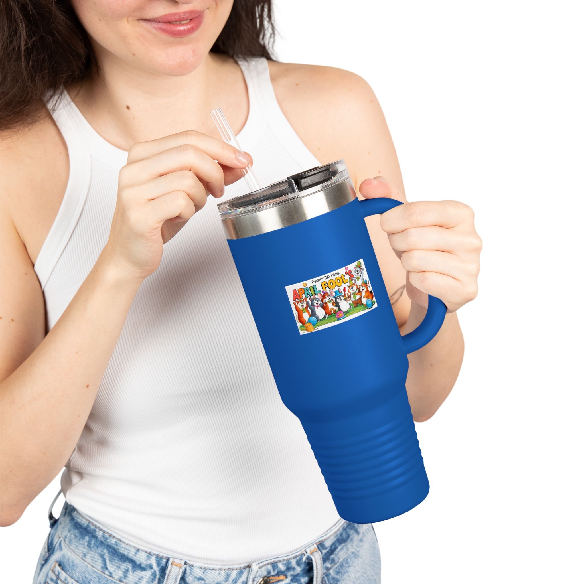 T-Pish'-T Day Prank Insulated Travel Mug - 40oz with Straw