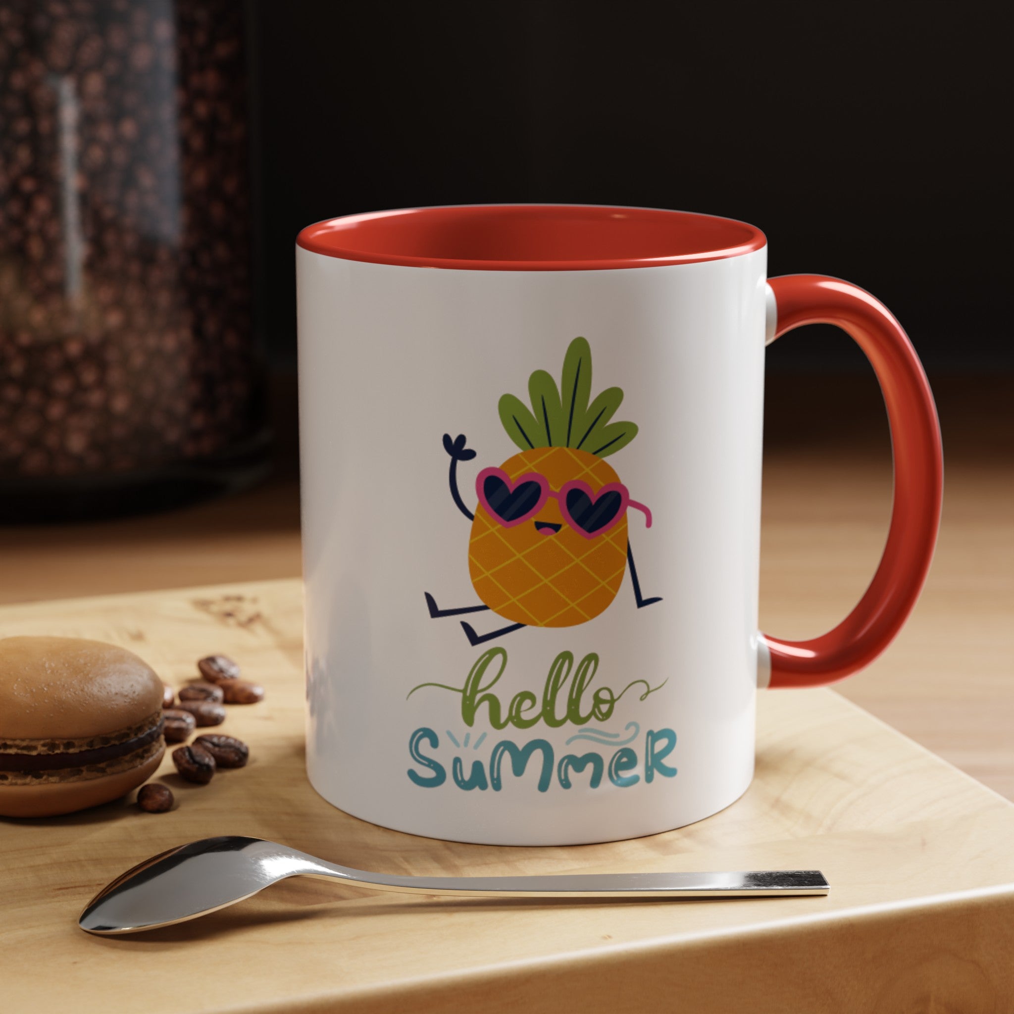 Hello Summer Fun Accent Coffee Mug (11, 15oz)