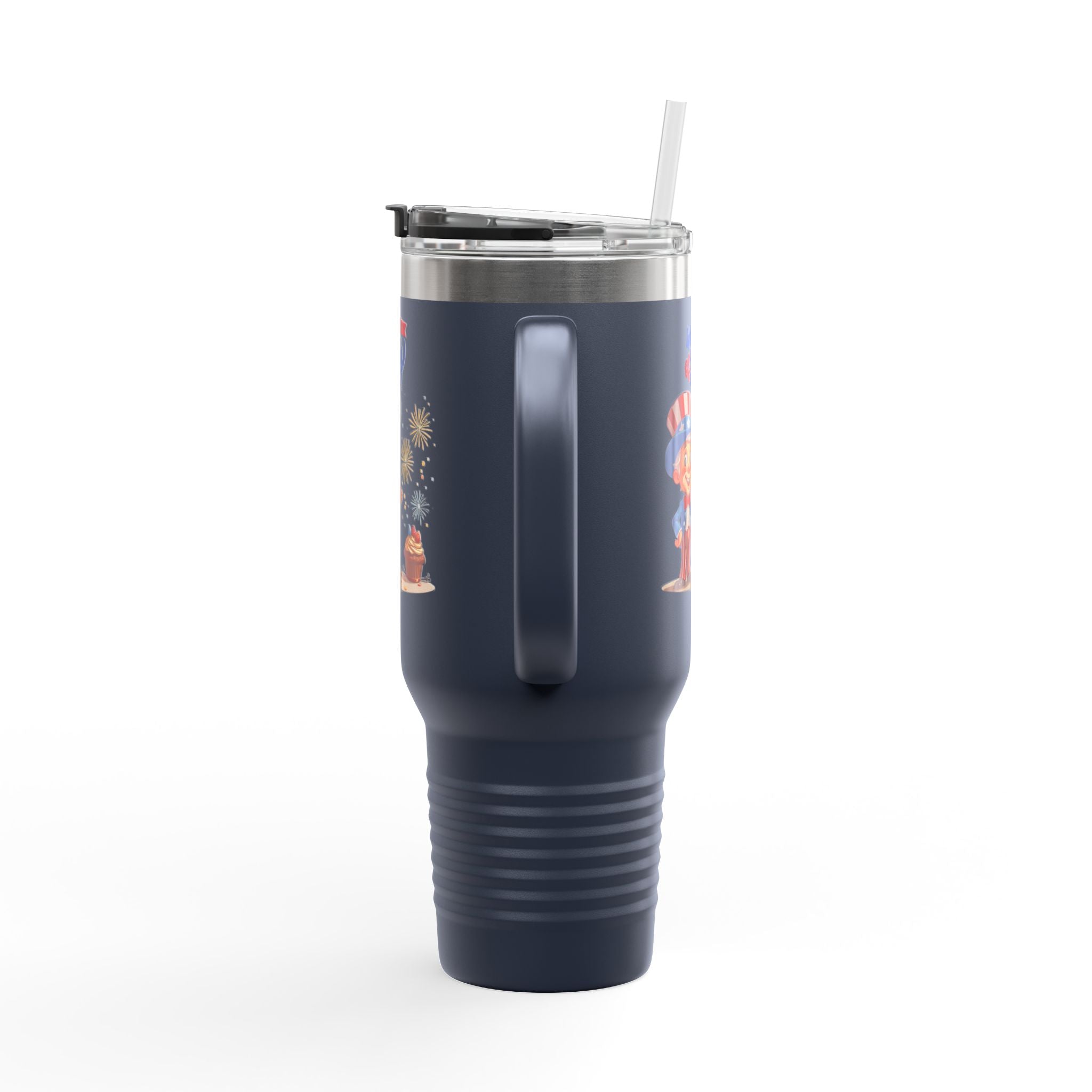 Uncle Sam Happy 4th of July Insulated Travel Mug, 40oz