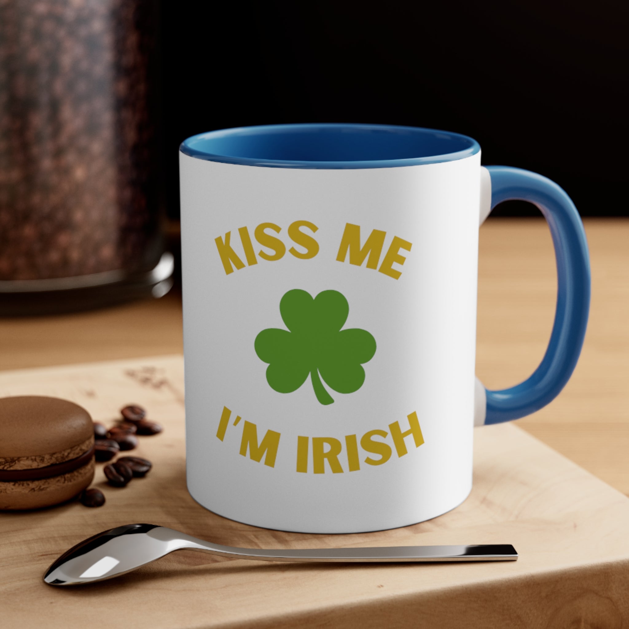 Kiss Me I'm Irish Accent Coffee Mug, 11oz