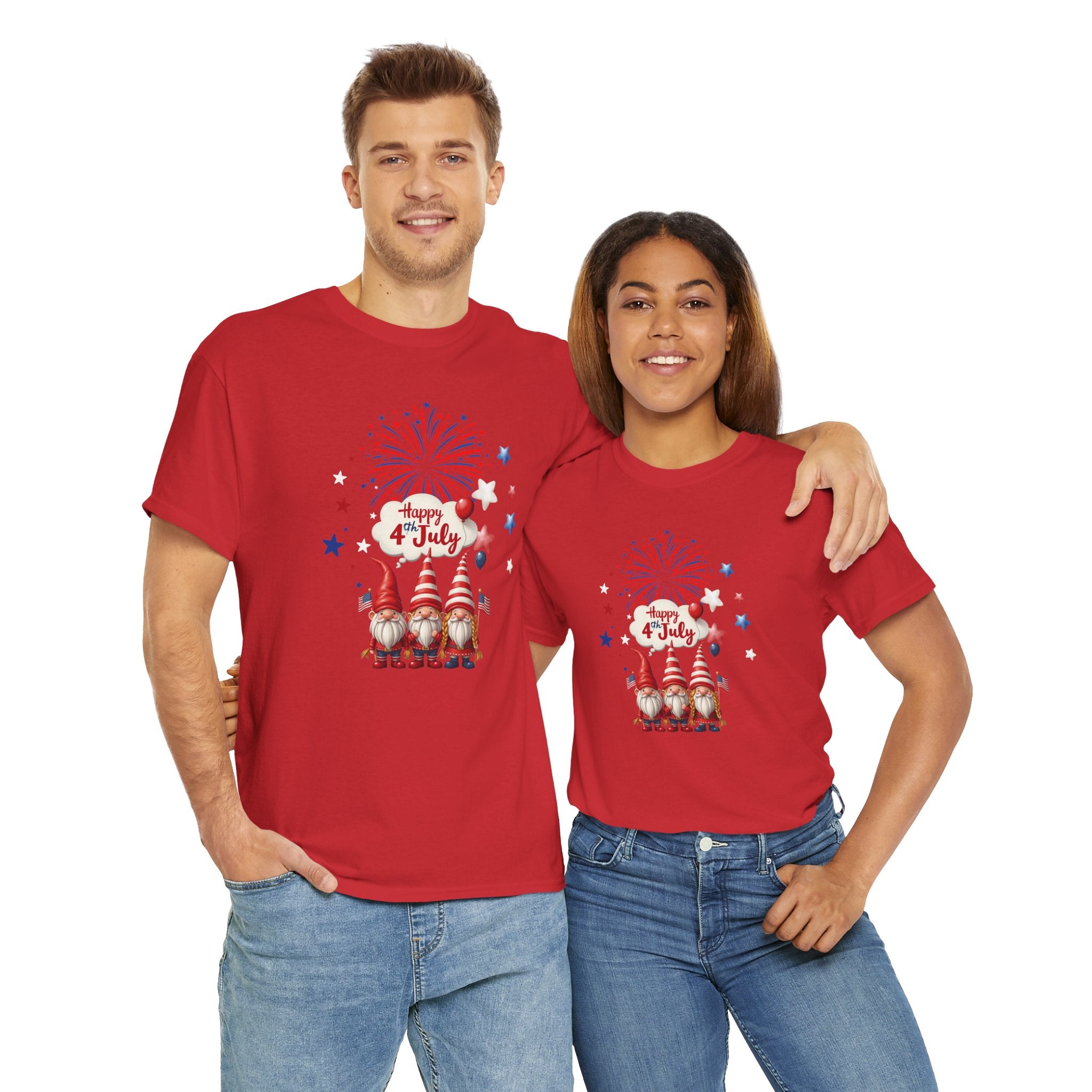 Gnome 4th of July Unisex Heavy Common Tee