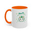 Kiss Me I'm Irish Cat  Accent Mug