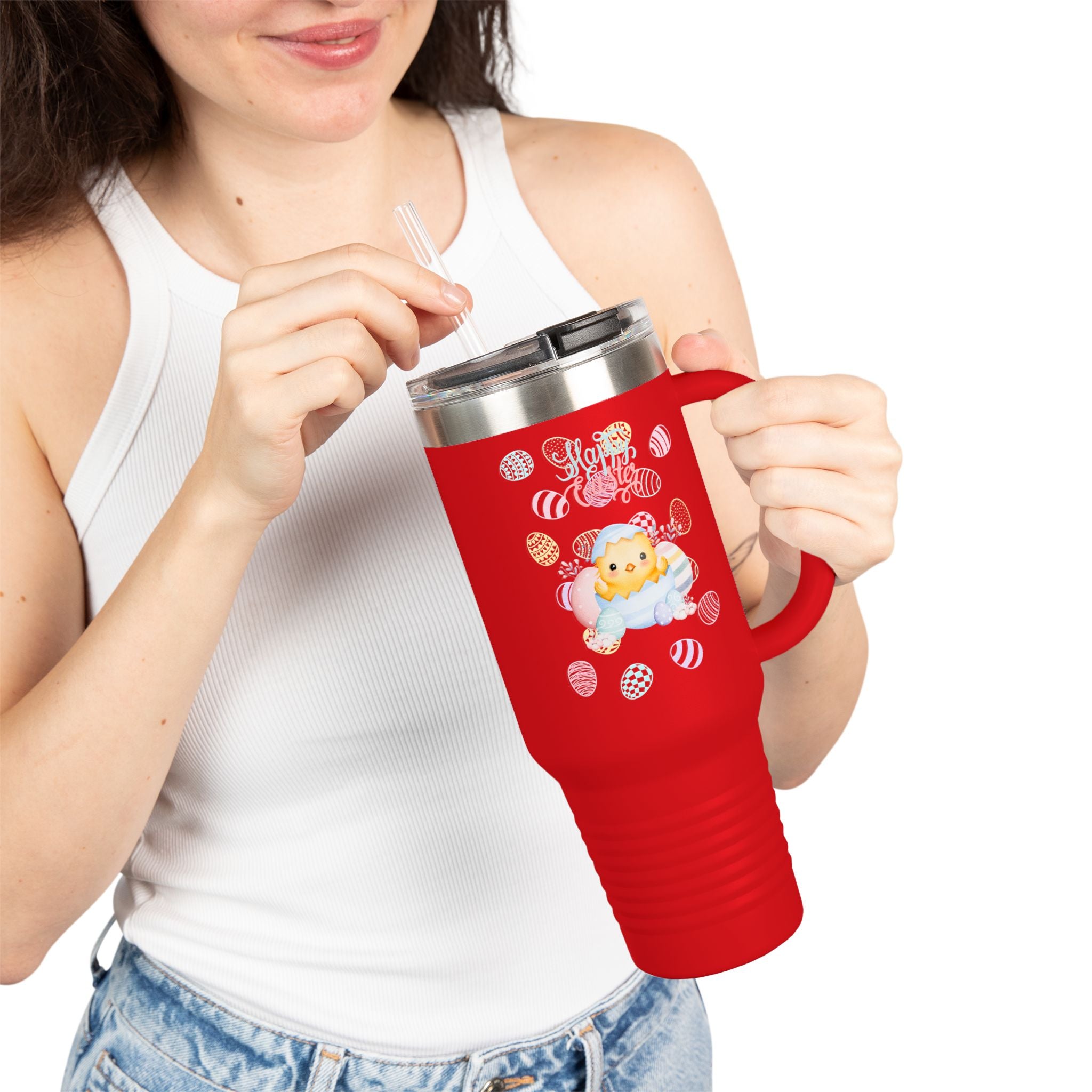 Chick Happy Easter Insulated Travel Mug - 40oz