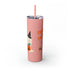 Trick or Treat Skinny Tumbler with Straw, 20oz