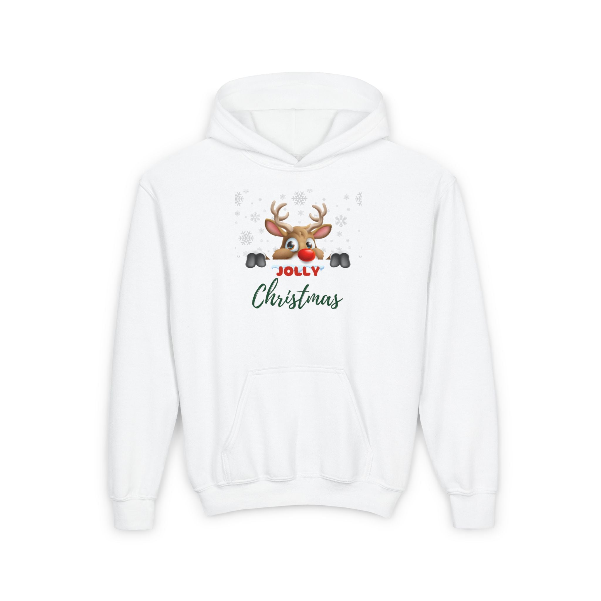 Jolly Christmas Youth Heavy Blend Hooded Sweatshirt