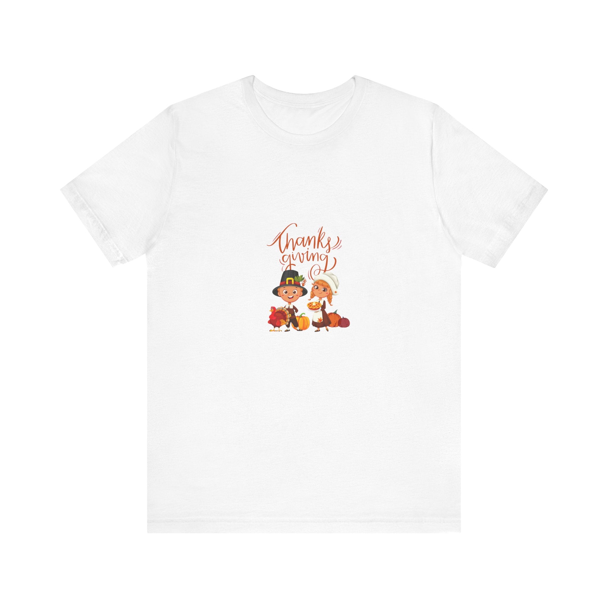 Happy Thanksgiving Unisex Jersey Short Sleeve Tee